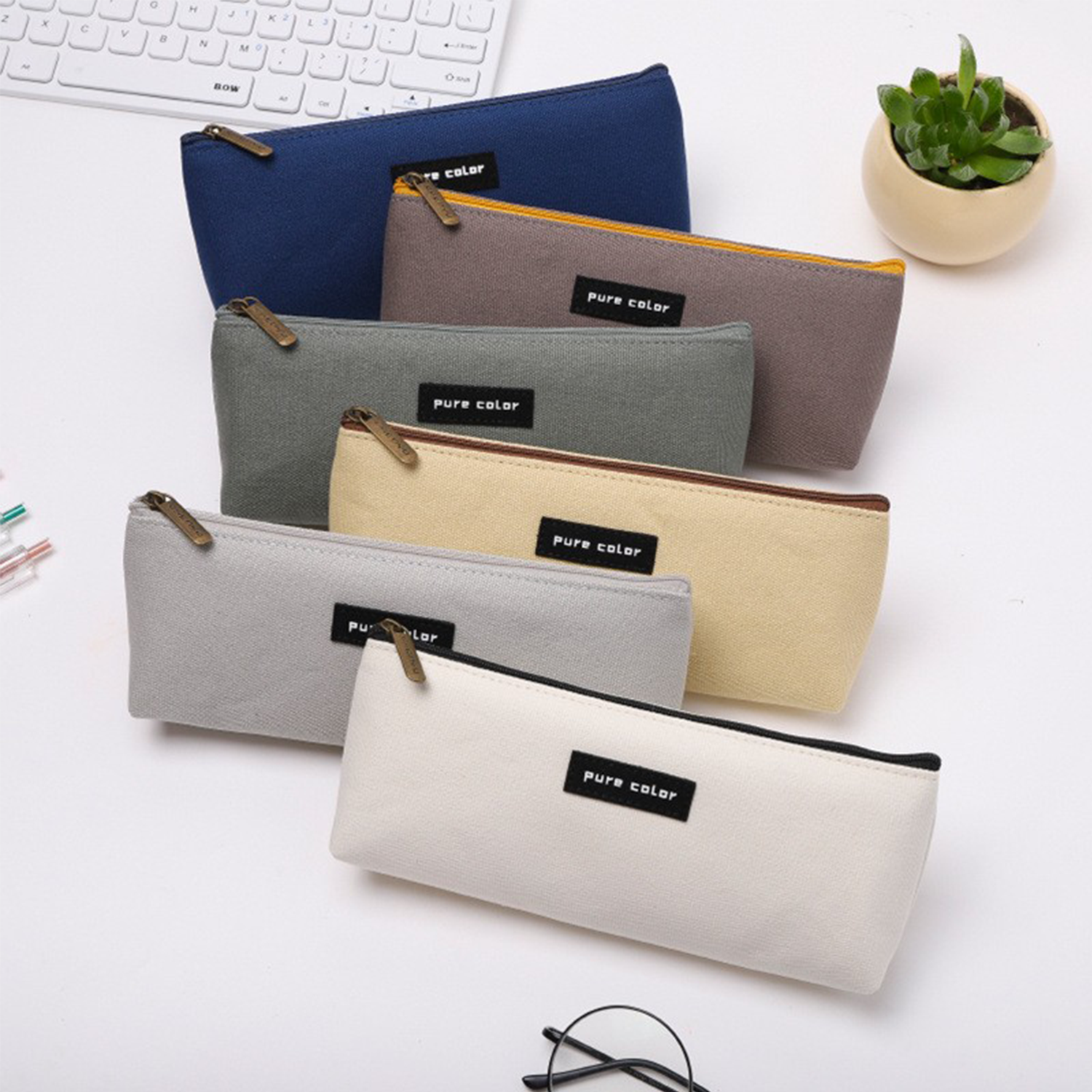 Canvas Pencil Case Bag 8