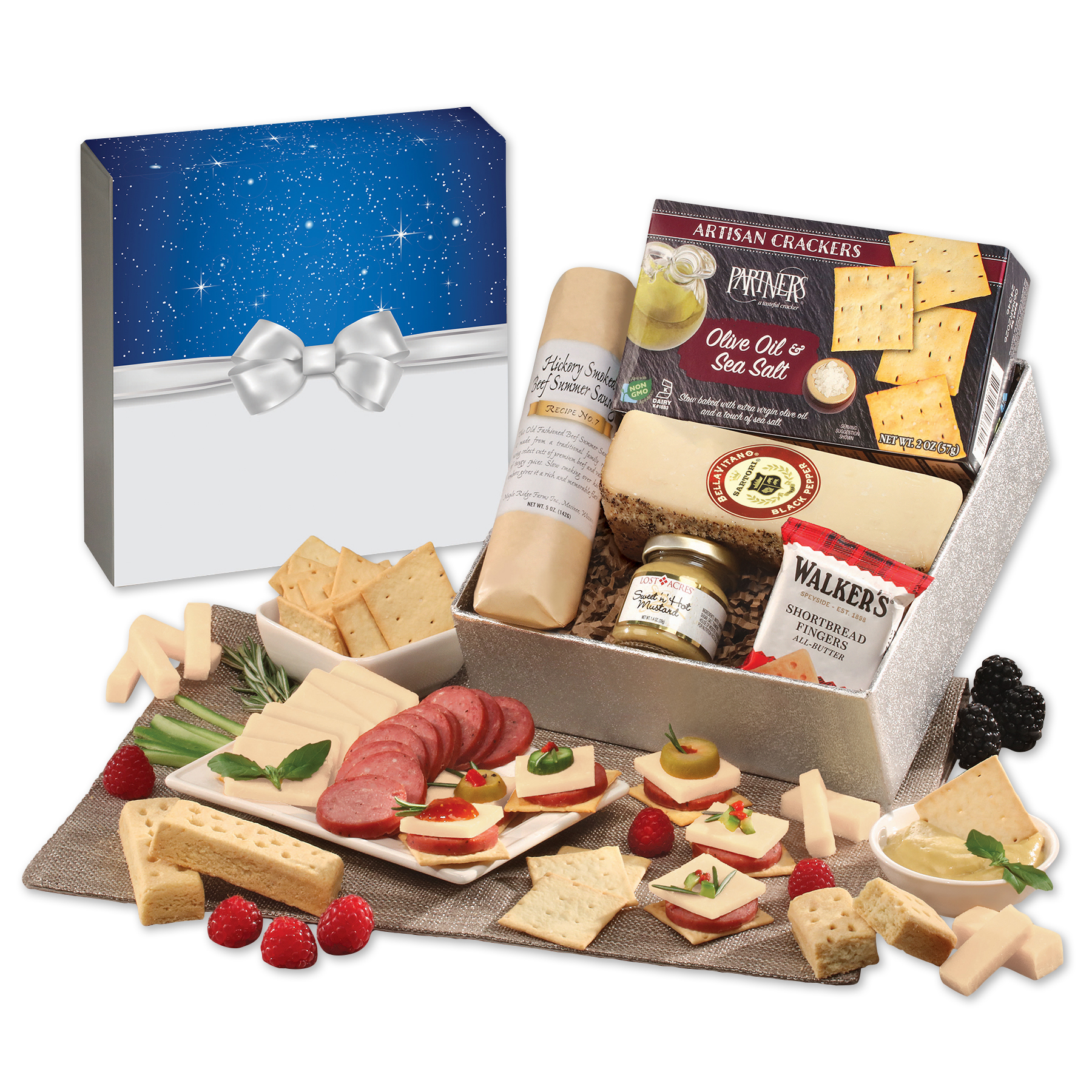 Snack Lover's Gift Box with Bow Sleeve 2