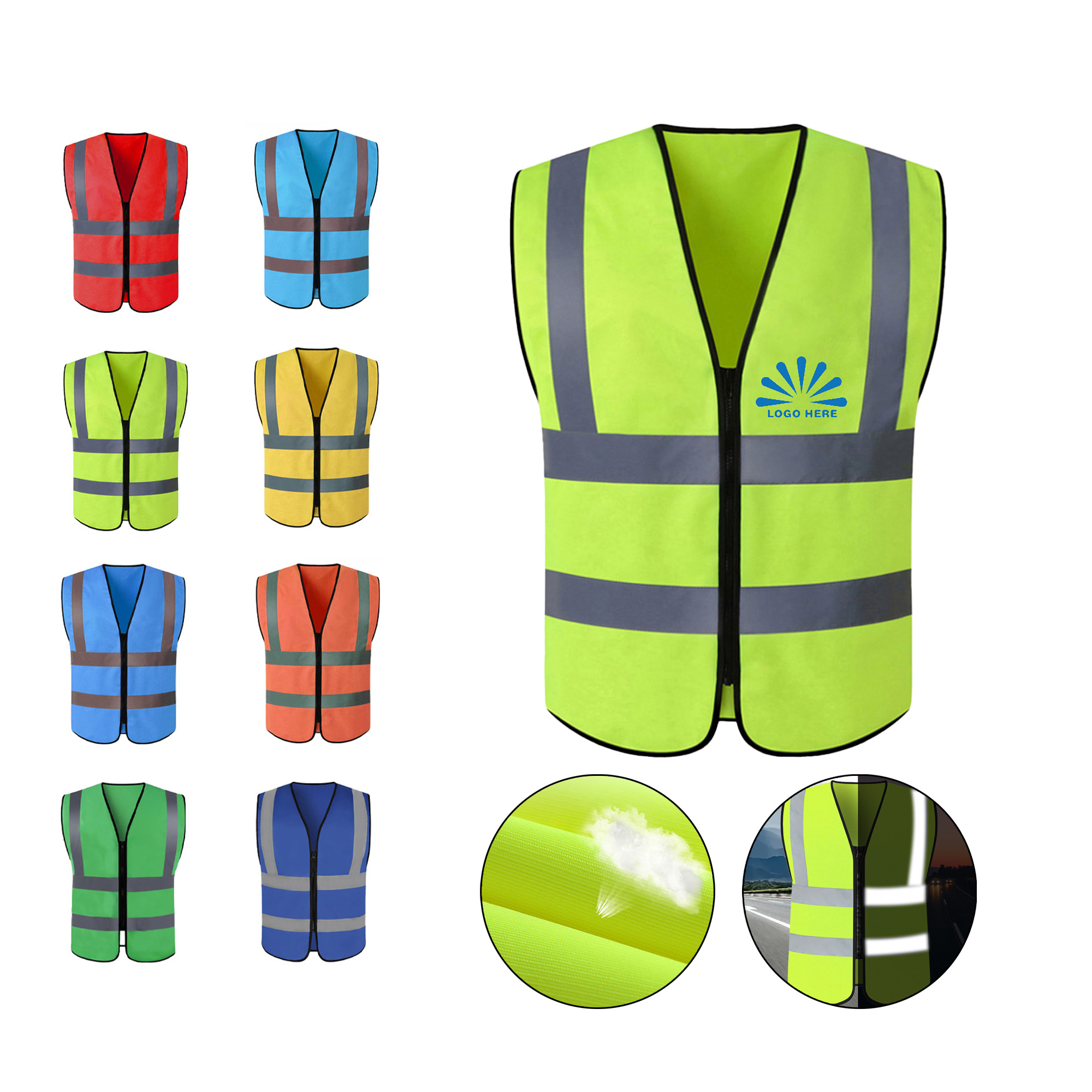 Custom Reflective Safety Vest MOQ 20 3