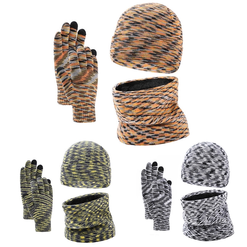 3 in 1 Heathered Knit Winter Set 3