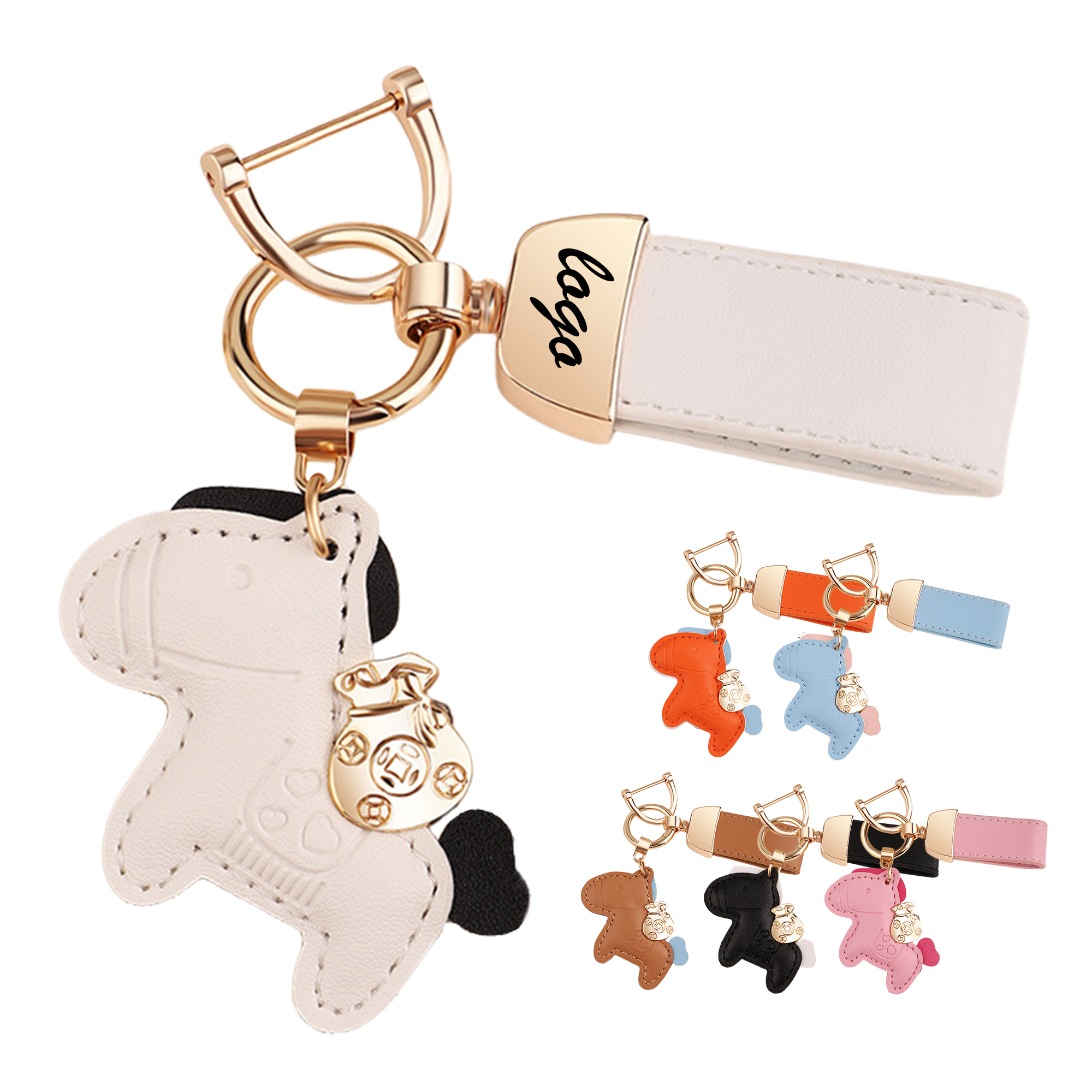 Little Horse Keychain with Hand Rope 2