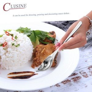 Saucier Stainless Steel Spout Drizzle Spoon 20