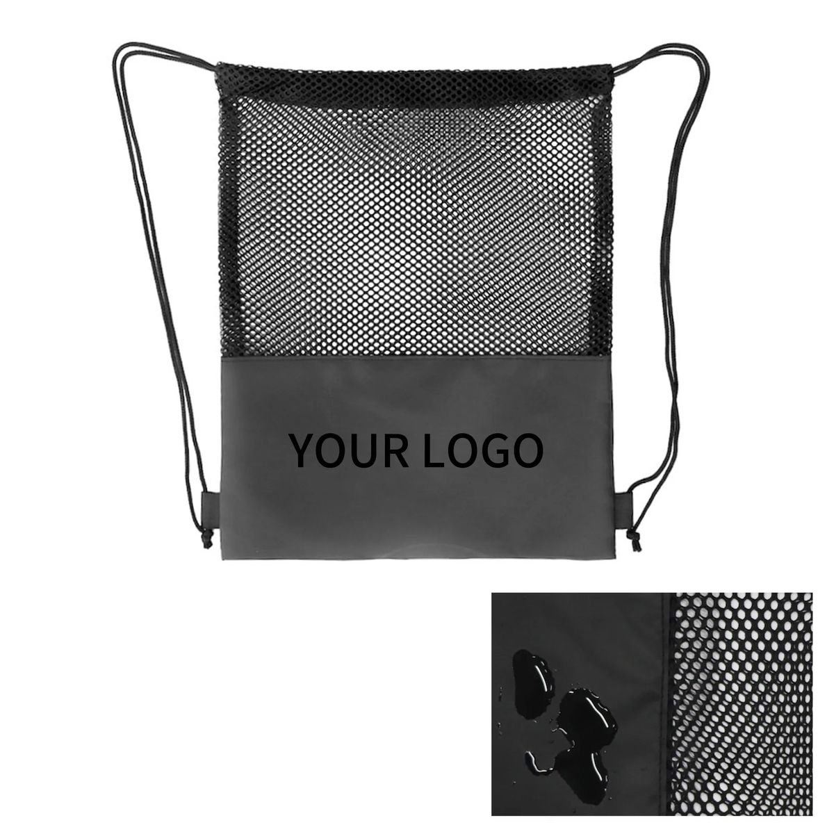 Polyester Mesh Laundry Drawstring Sack 2