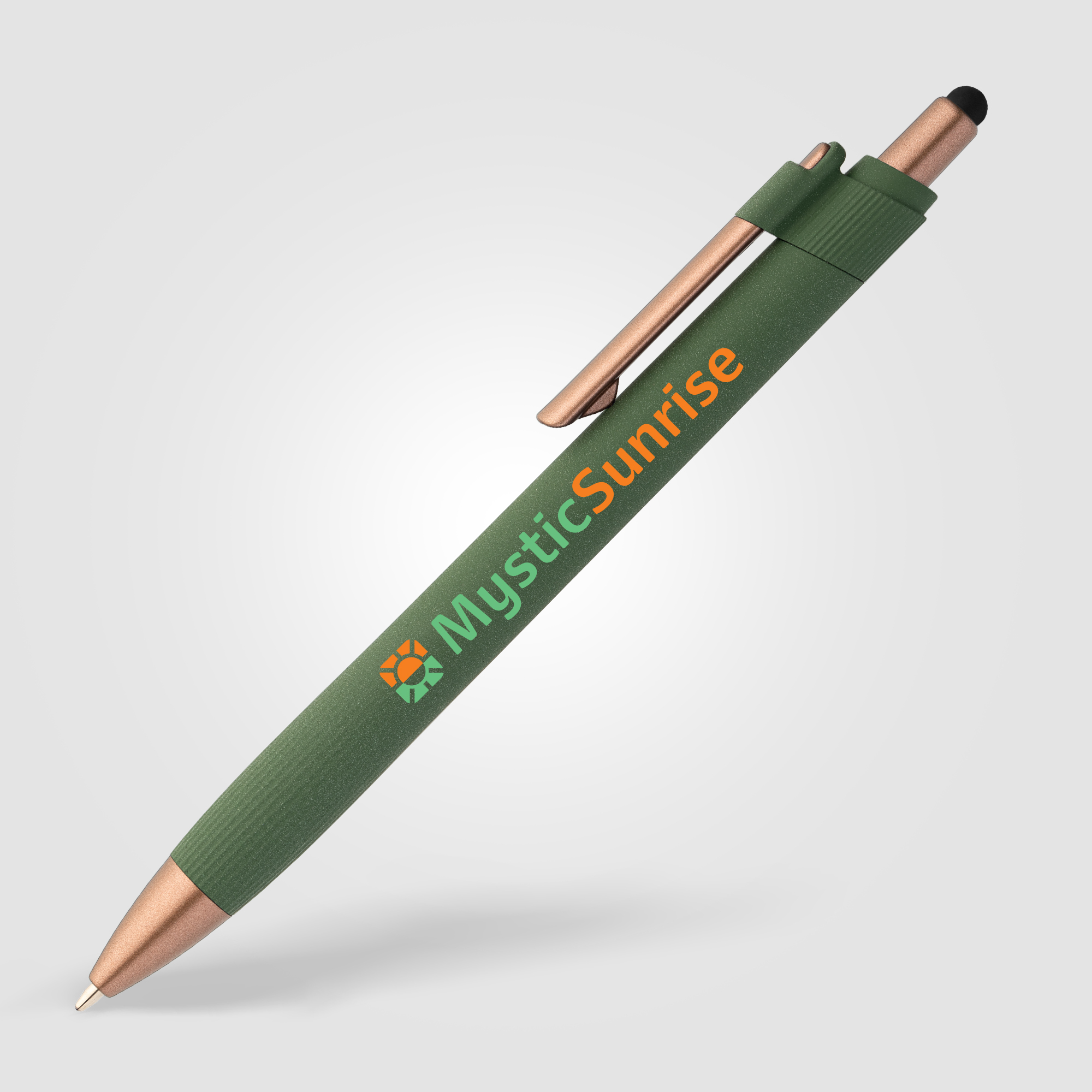 York Recycled Plastic Bronze Trim Stylus Ballpoint Pen 6