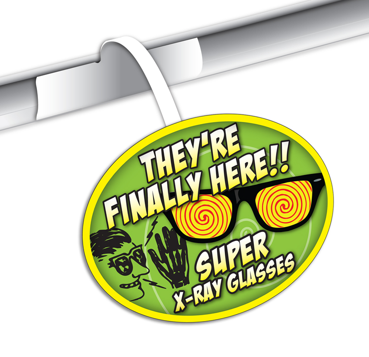 Shelf Talker - UV-Coated (1S) Plastic - Oval Shape (4.75x3.5) - 10 pt. 2