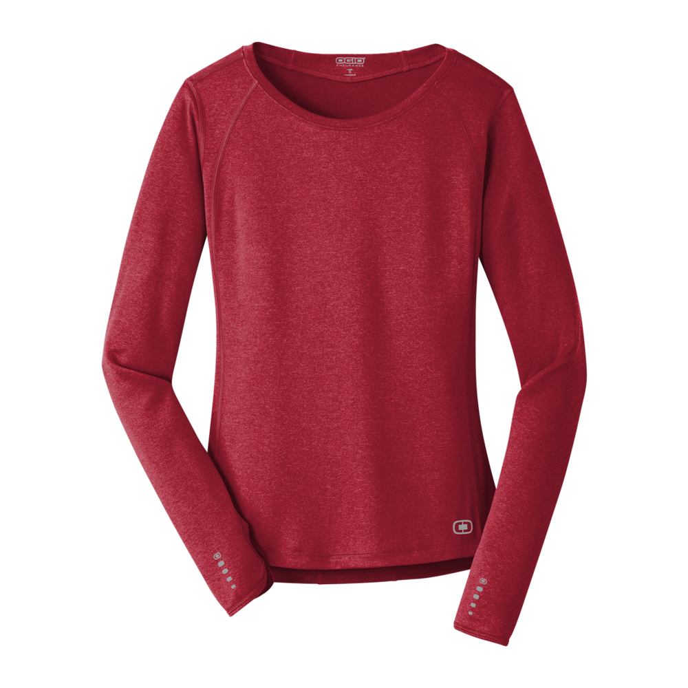 OGIO ENDURANCE Ladies Long Sleeve Pulse Crew 2