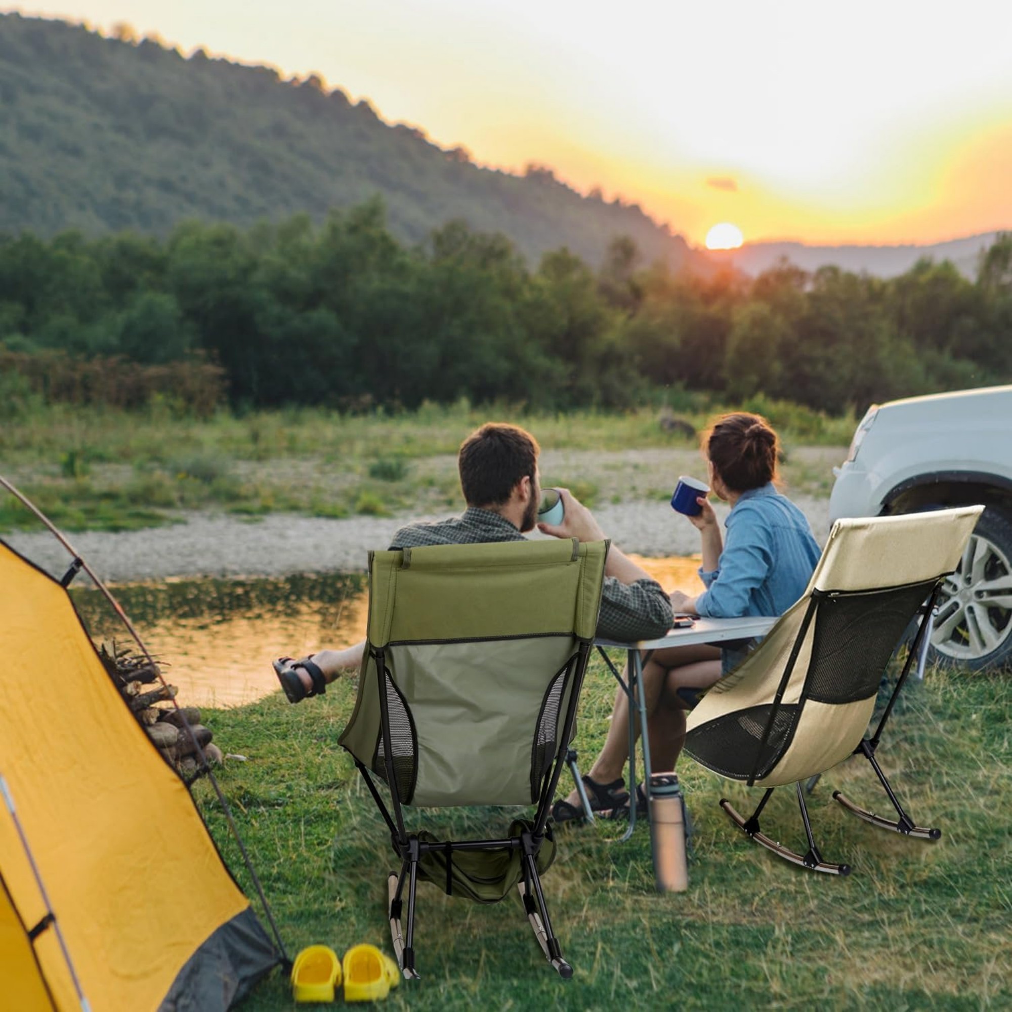 Folding Rocking Camping Chair 6