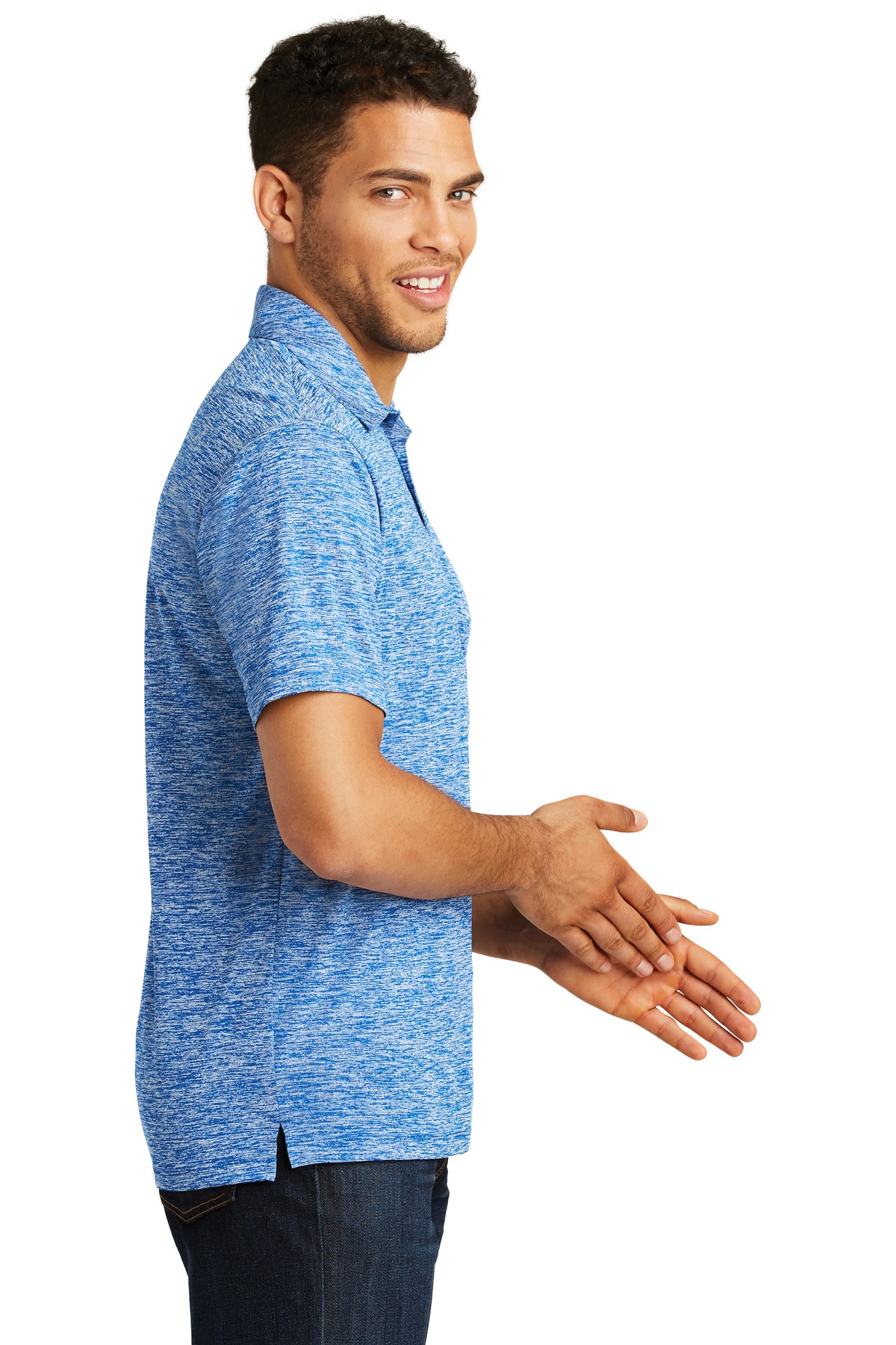 Sport-Tek PosiCharge Electric Heather Polo. ST590 22