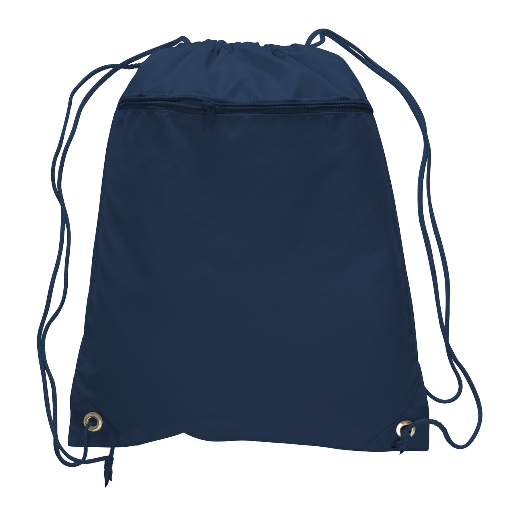 Polyester Drawstring Backpack w/ Front Pocket 7