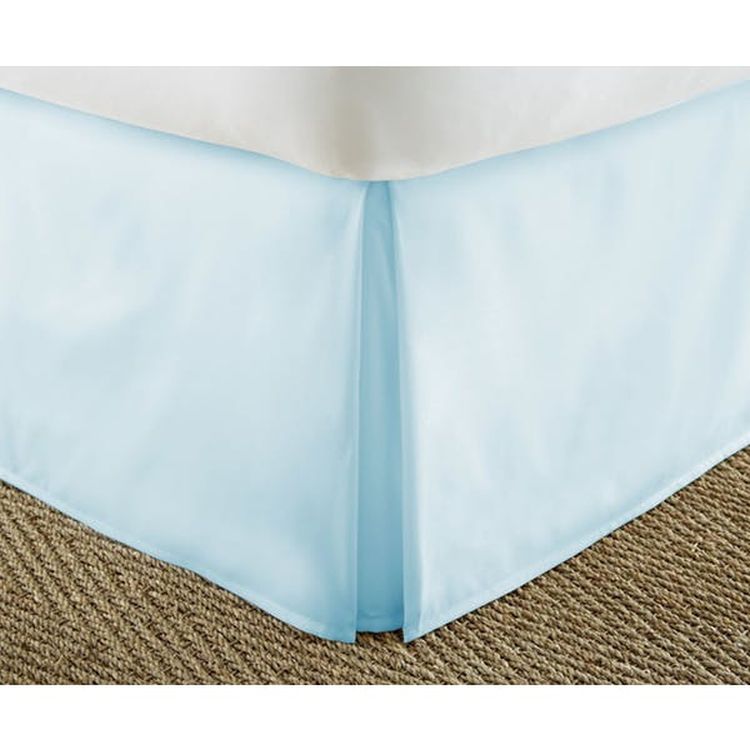 Premium Bed Skirts - Aqua King Pleated 2