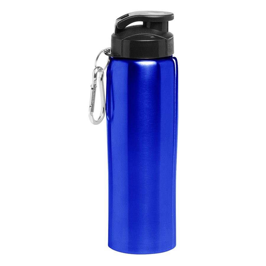 Stainless Steel Sports Water Bottle - with Carabiner, 27 oz. 6