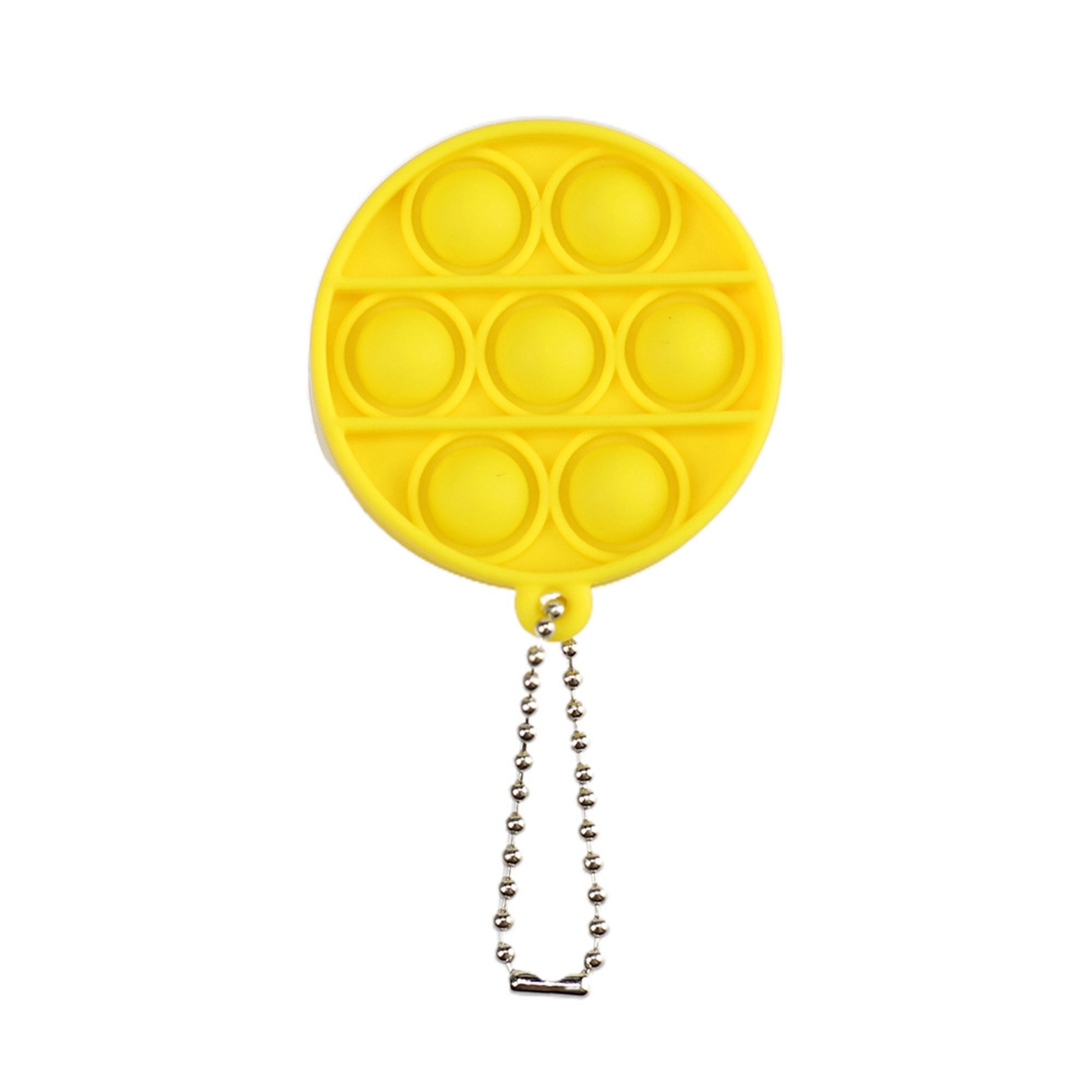 Round Push Popping Bubble Keychain 1
