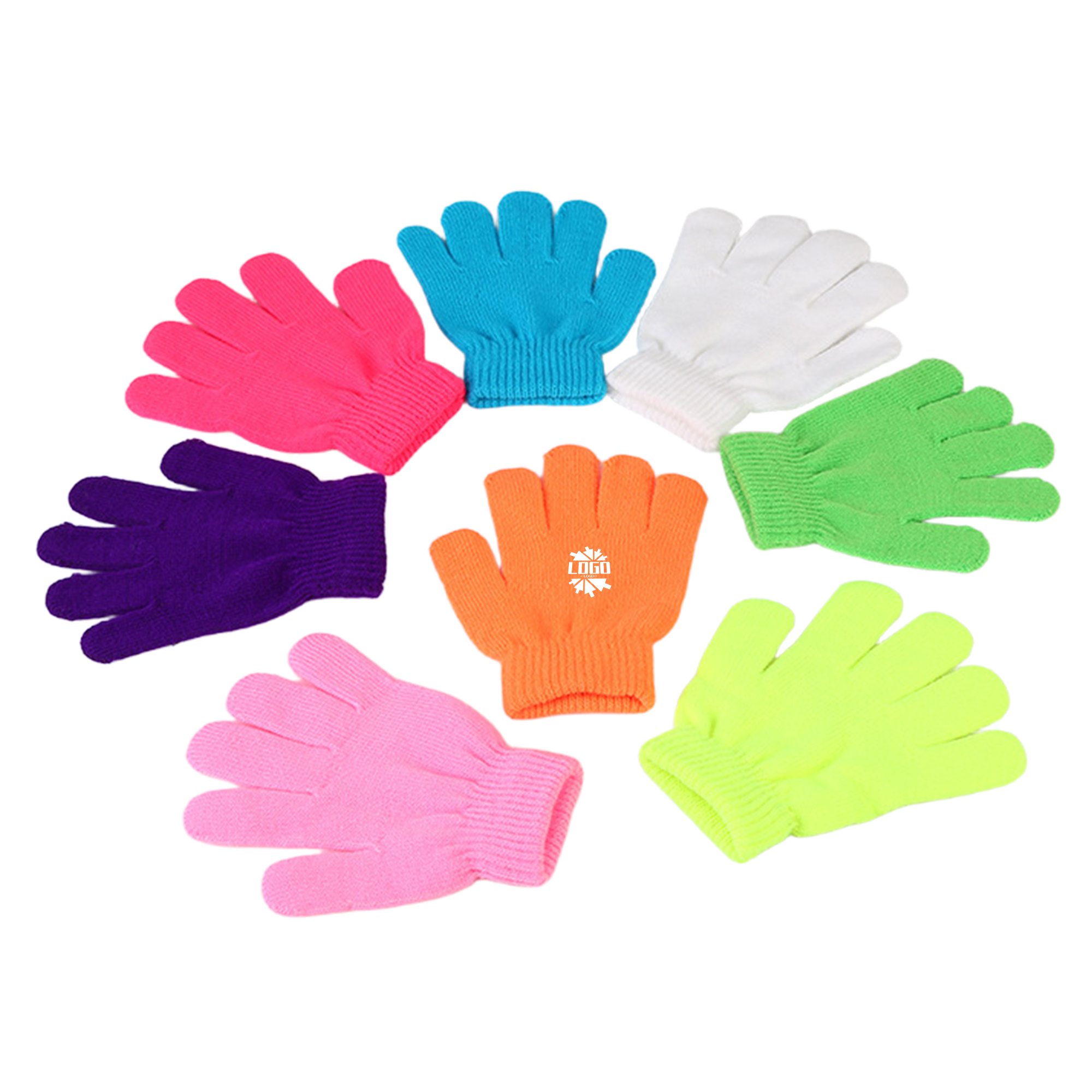 Warm and Soft Knitted Children's Winter Gloves 2