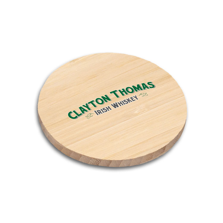 Round Bamboo Coaster 4"x 4"x 5"