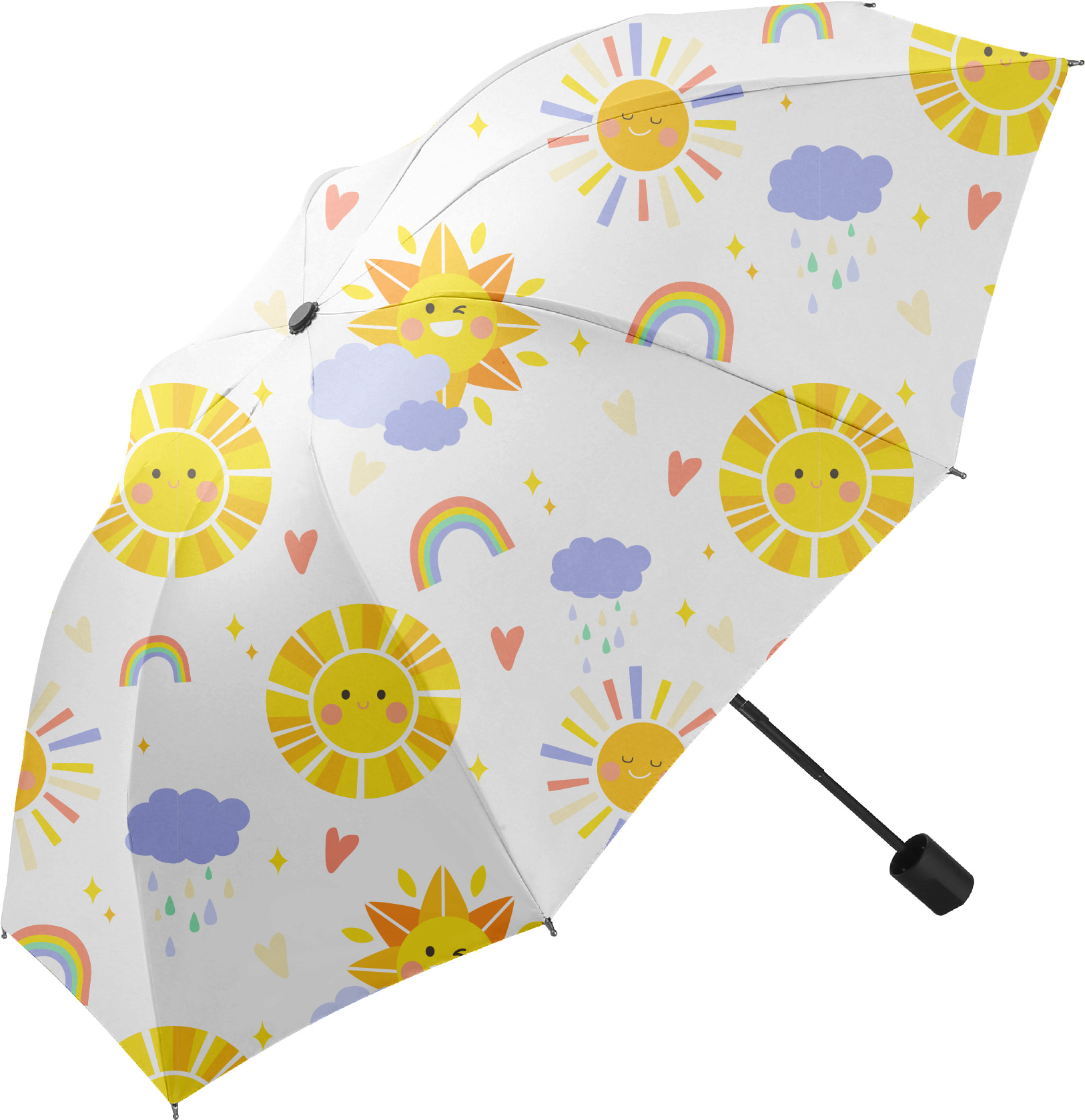 Customized Full Color Printing Manual 8 Rib Umbrella 4