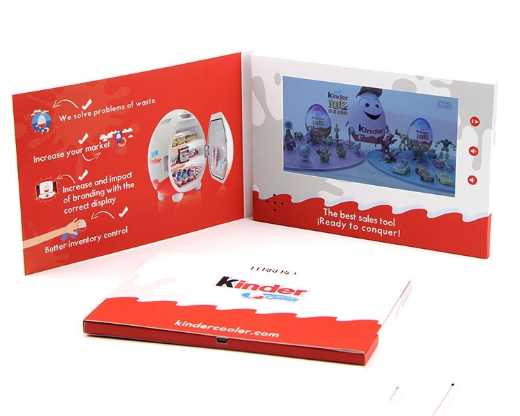 A5 Advertising Video Brochures with Full Color Imprint 1