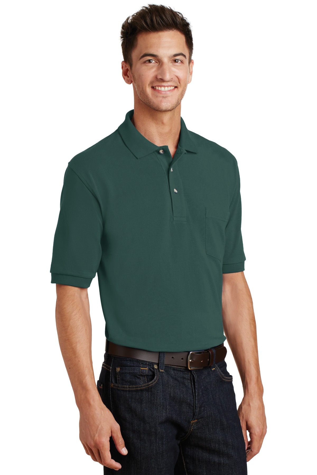 Port Authority Heavyweight Cotton Pique Polo with Pocket. K420P 5
