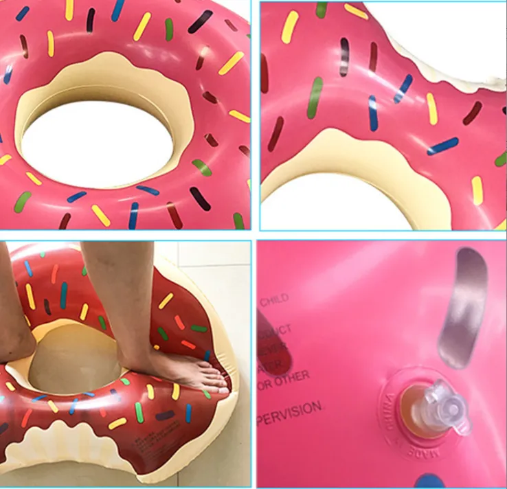 Inflatable Donuts Print Swim Ring 7