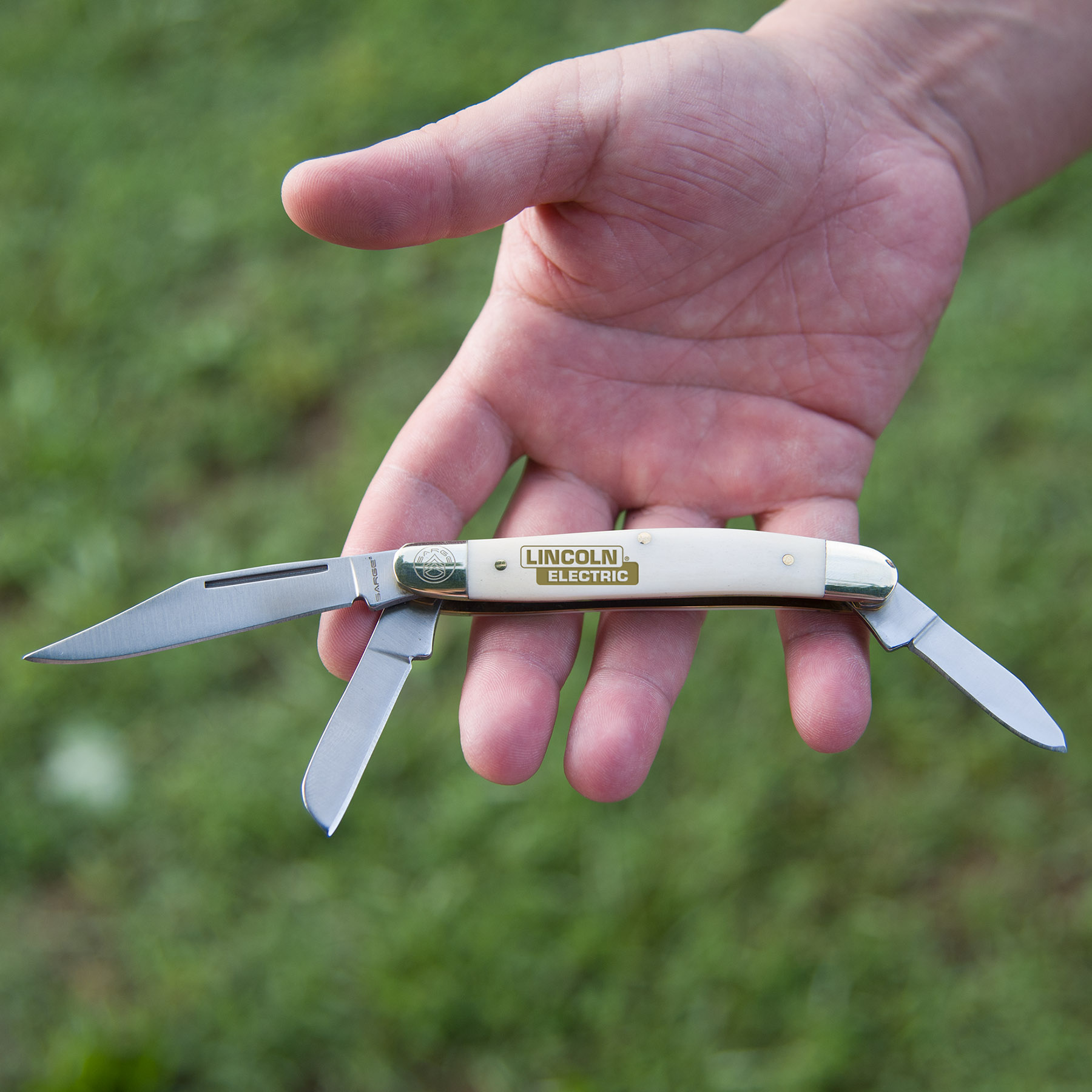 Amigo - White Bone 3 Blade Stockman 4
