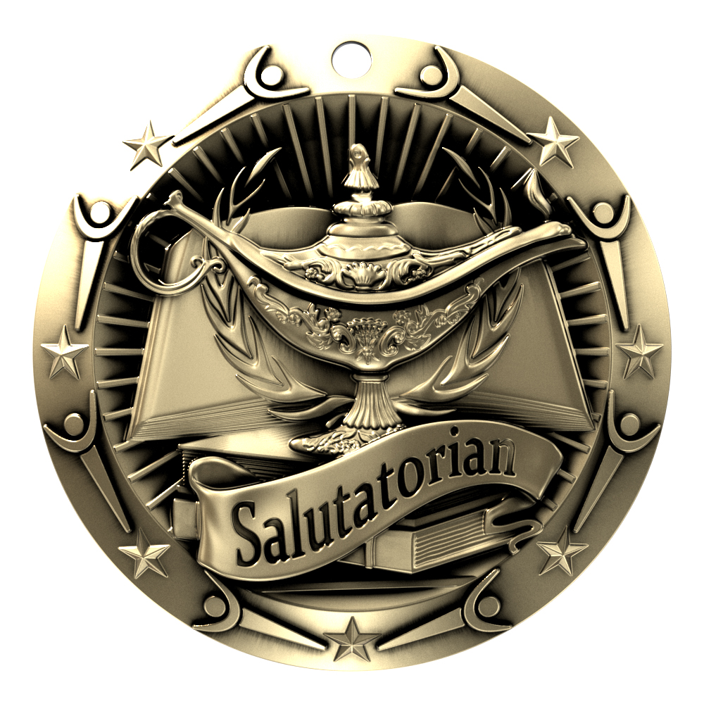 Salutatorian World Class Medallion (3")