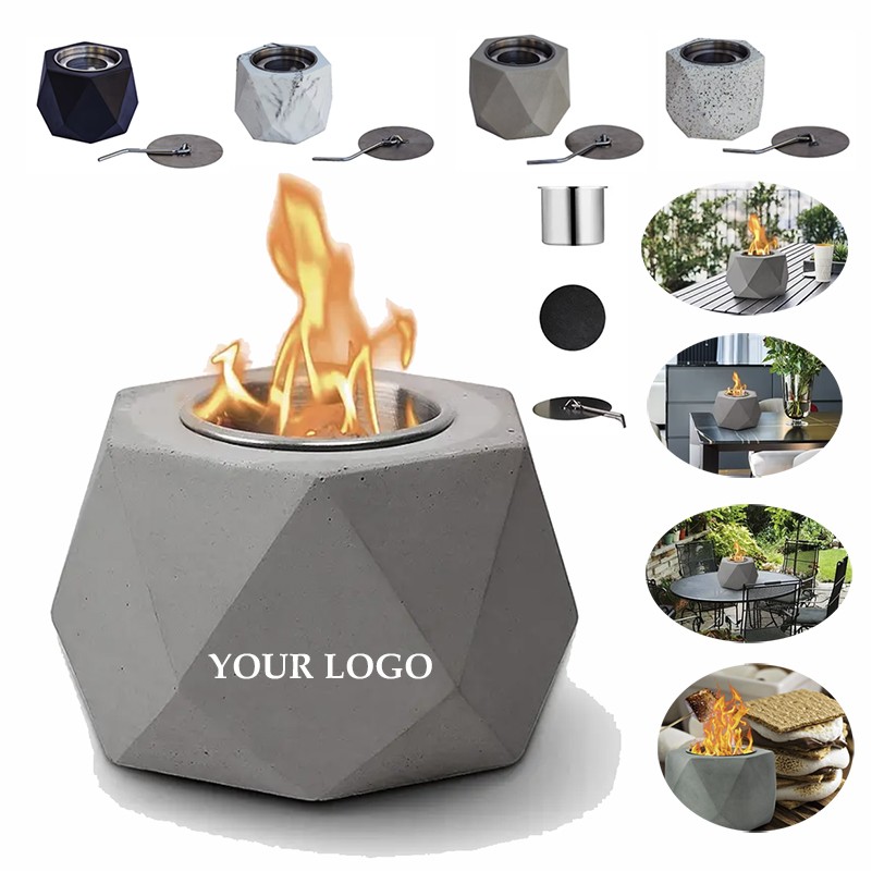 Camping Tabletop Fireplace Fire Pit Bowl 4