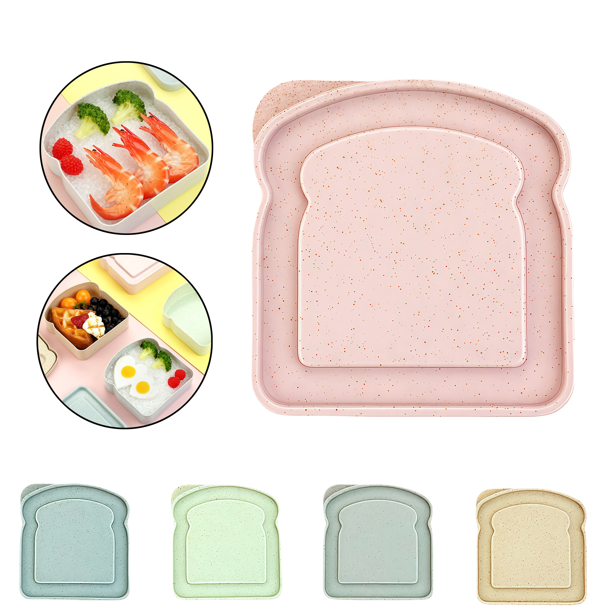 Portable Toast Sandwich Storage Container for Home 2