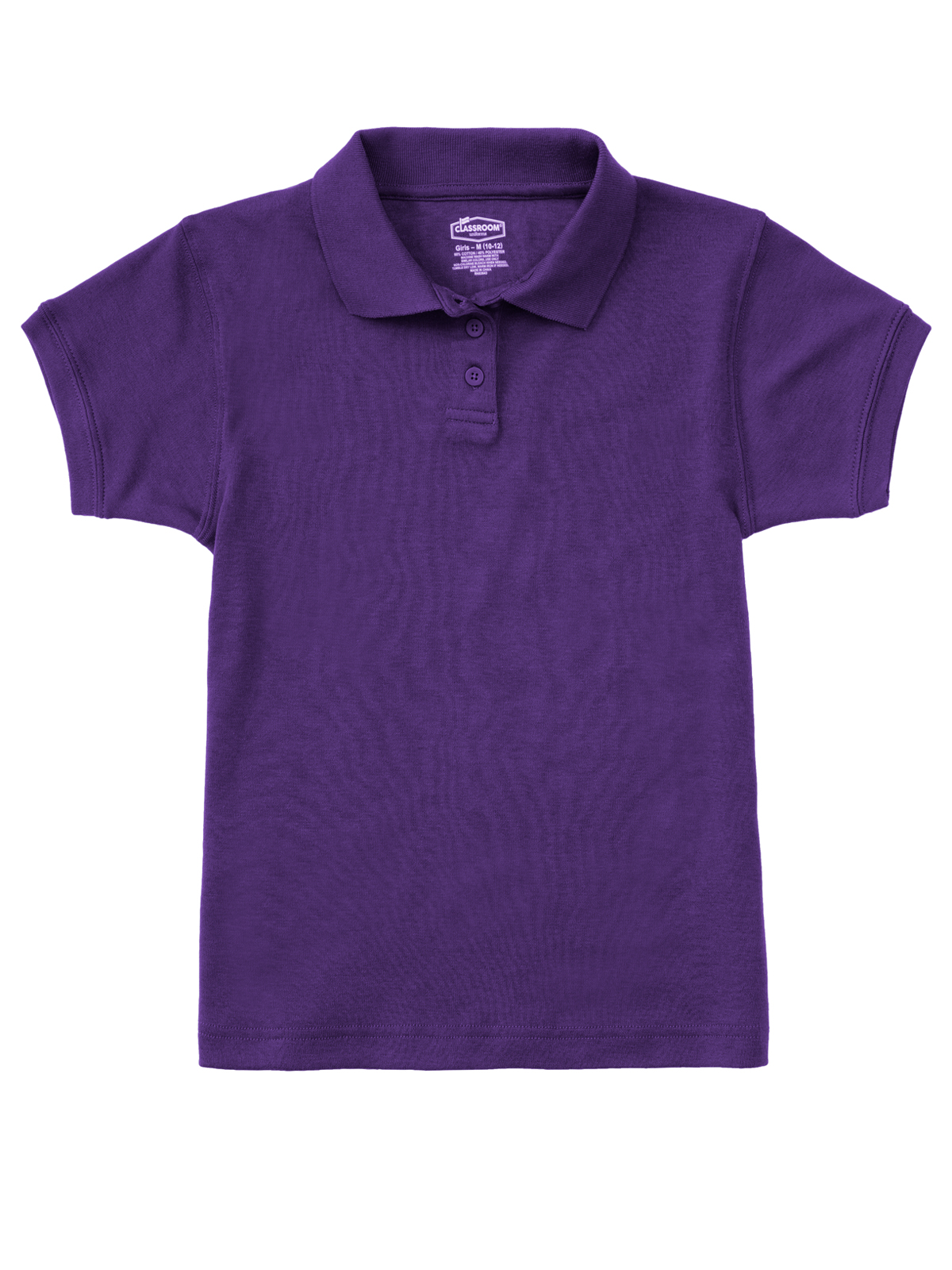 Classroom Uniforms - Girls' Short Sleeve Fitted Interlock Polo 14