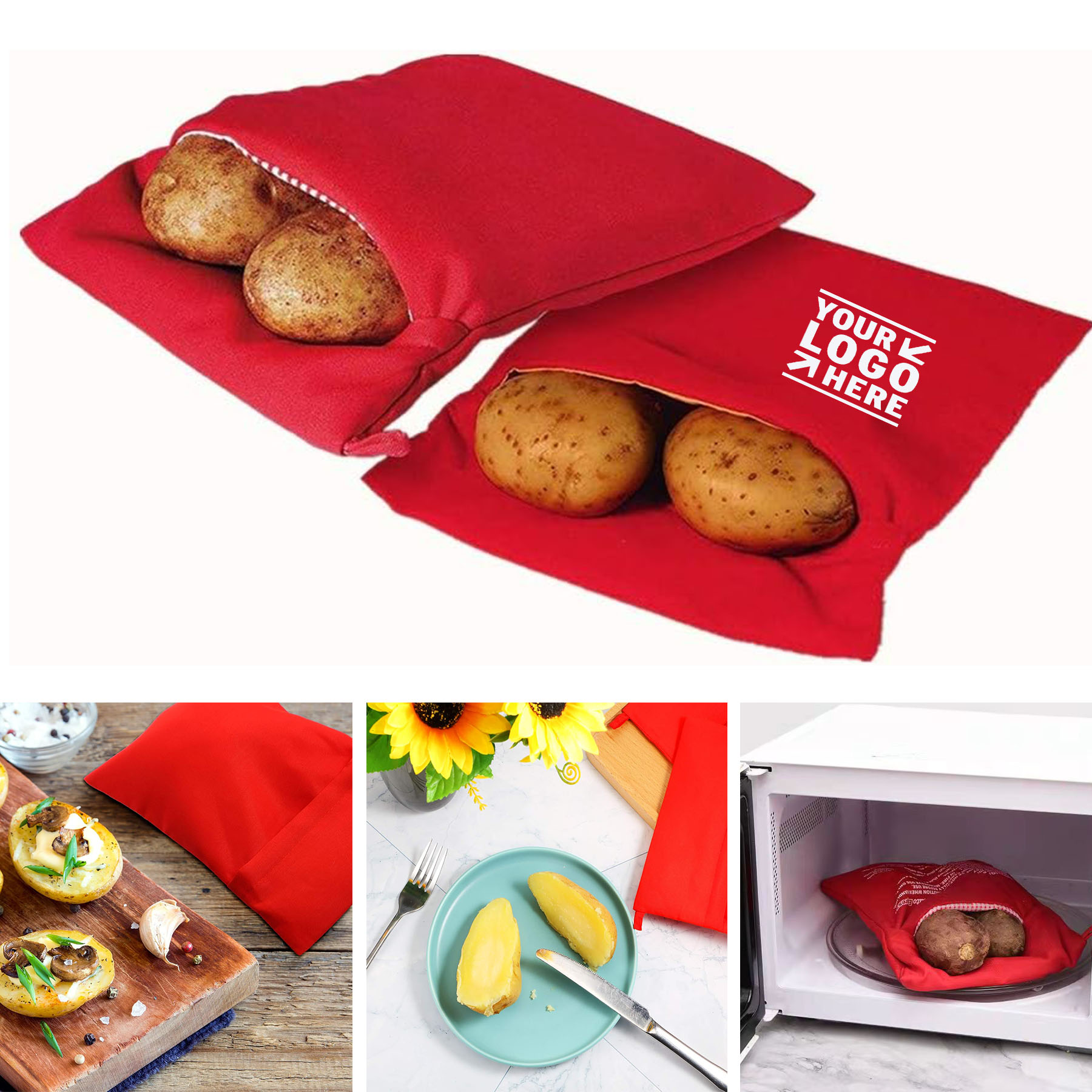 Just in 4 Minutes Microwave Potato Express Pouch Cooker Bag 2