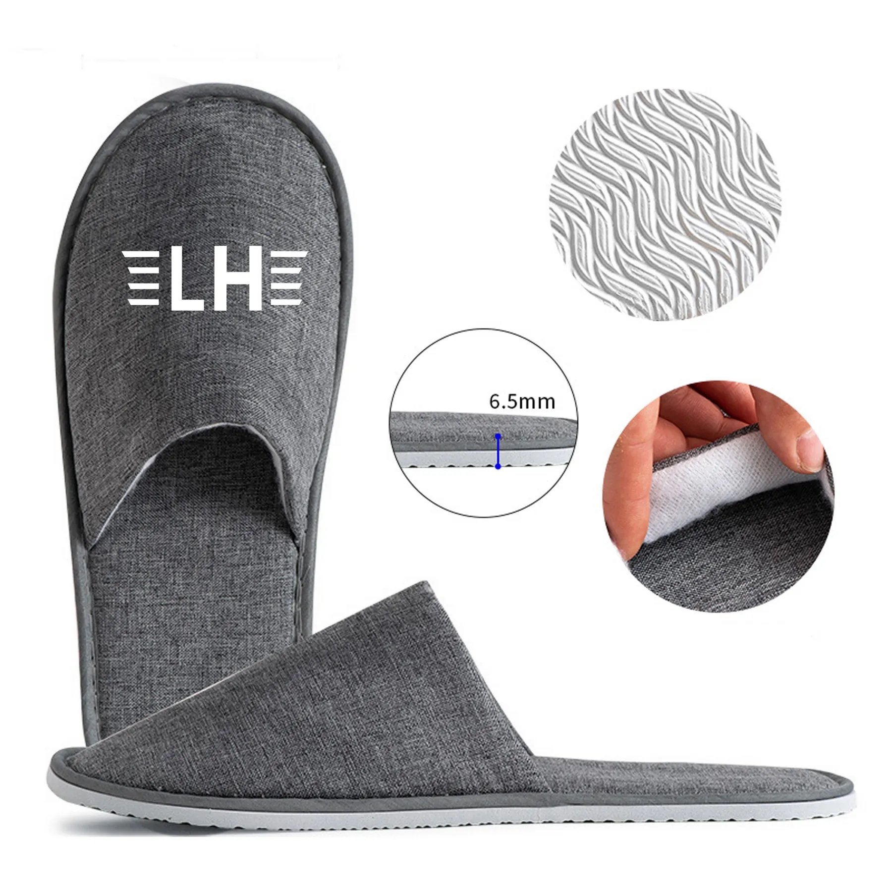 Breathable  Disposable linen Slippers 5