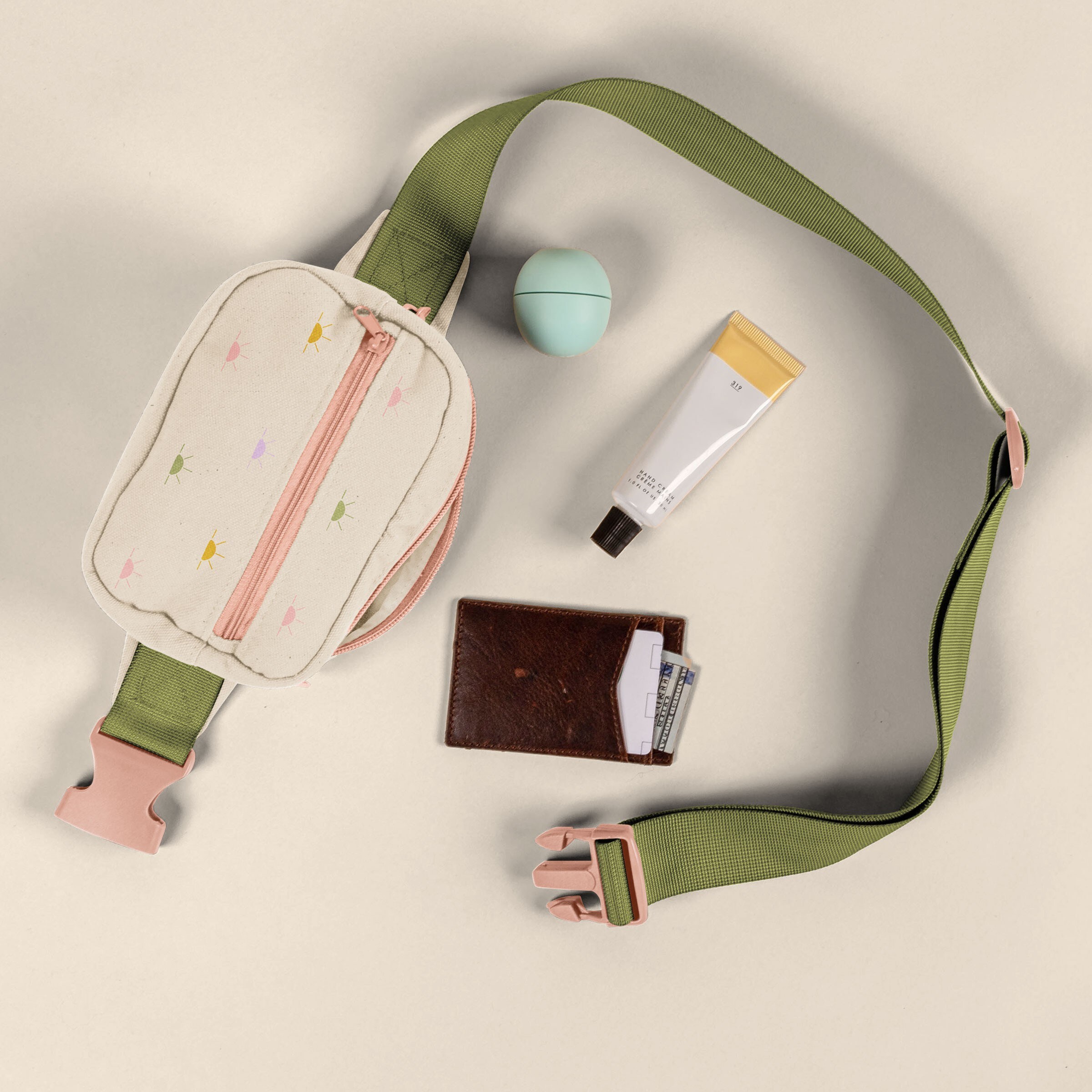 SMALL HIP BAG - NATURAL CANVAS