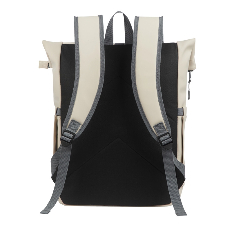 Casey PU Roll-Top Laptop Backpack 27