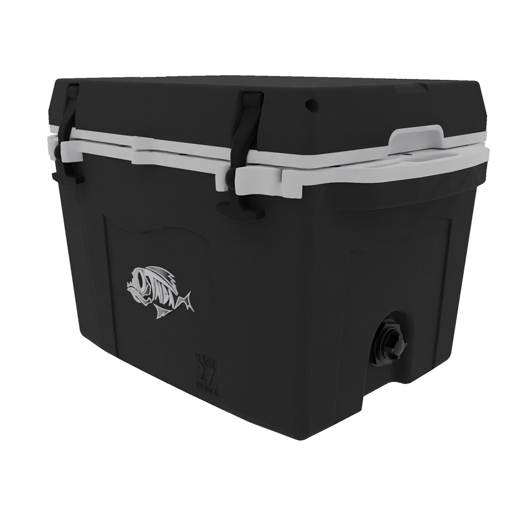 Taiga 27 Quart Cooler: Custom molded Logo, Custom PMS Color 33