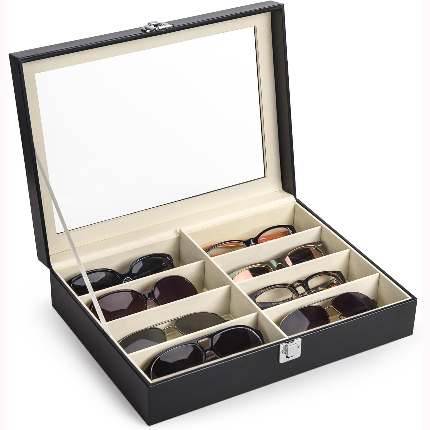 PU Leather Sunglasses Organizer 2