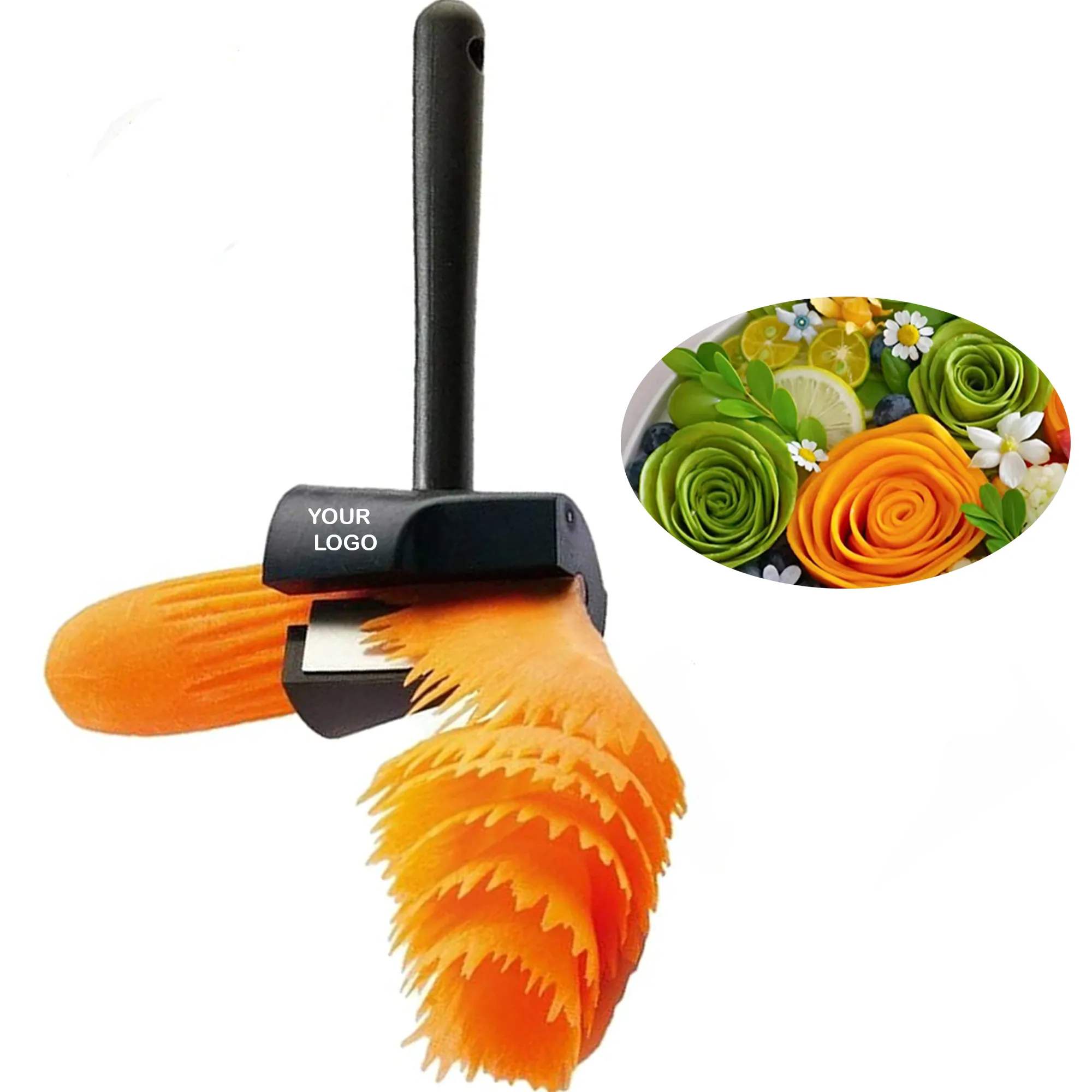 Carrot Curler And Peeler Salad Flower