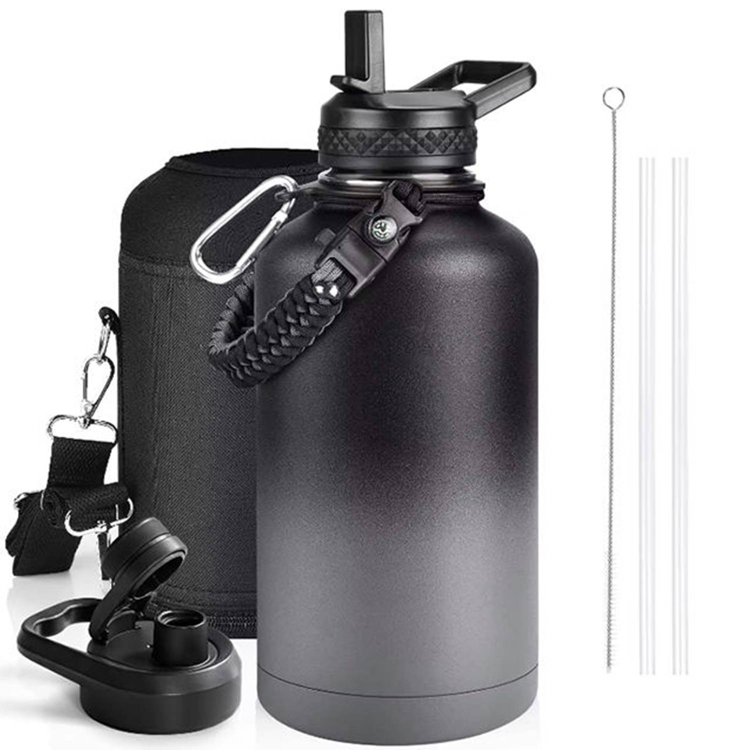 64oz Large Capacity Stainless Steel Insulated Water Bottle, custom water bottle with logo imprint 3