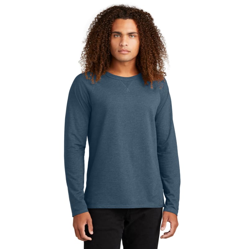 District Featherweight French Terry Long Sleeve Crewneck, custom hoodie or sweatshirt with logo imprint 16