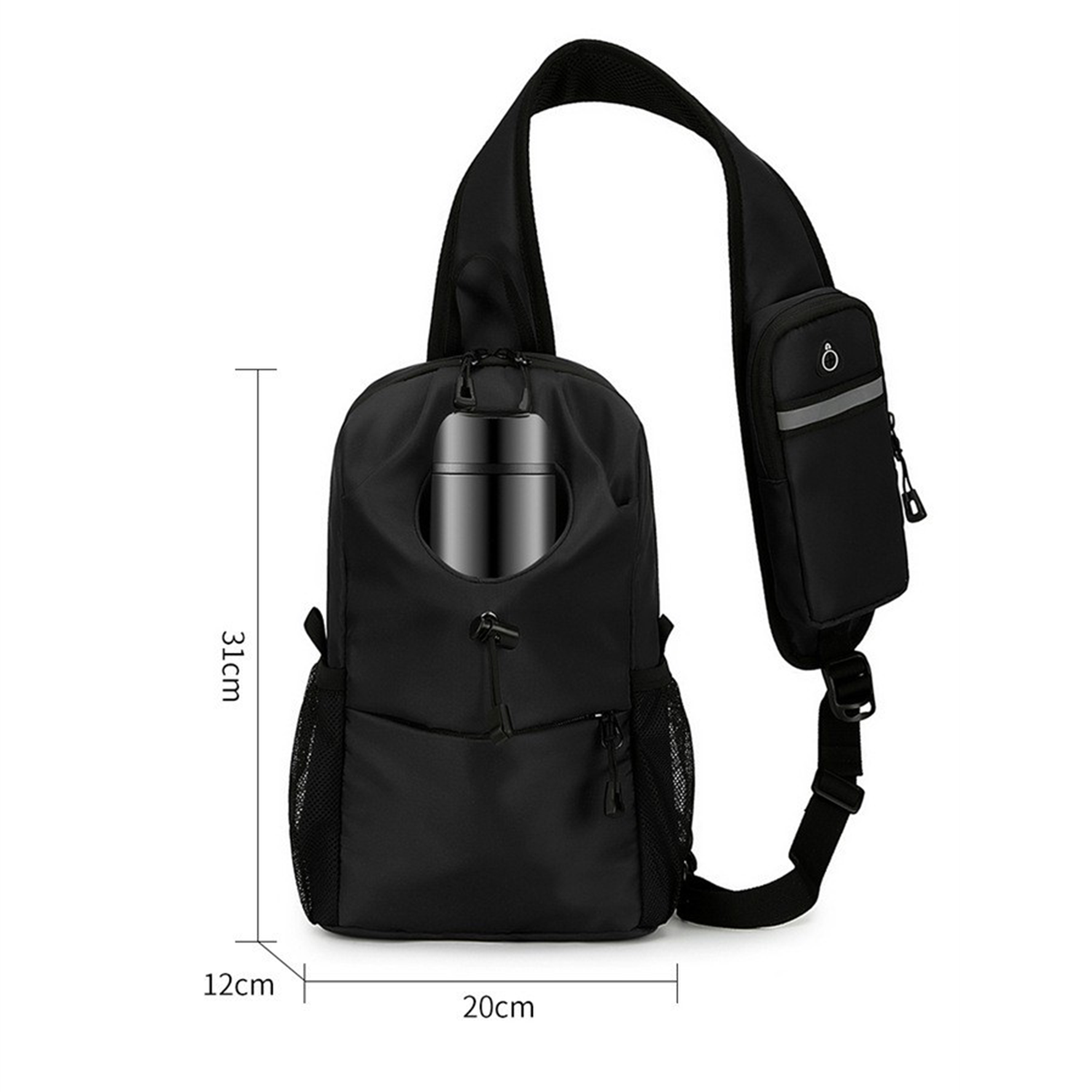 Crossbody Sling Backpack Travel Shoulder Bag 3