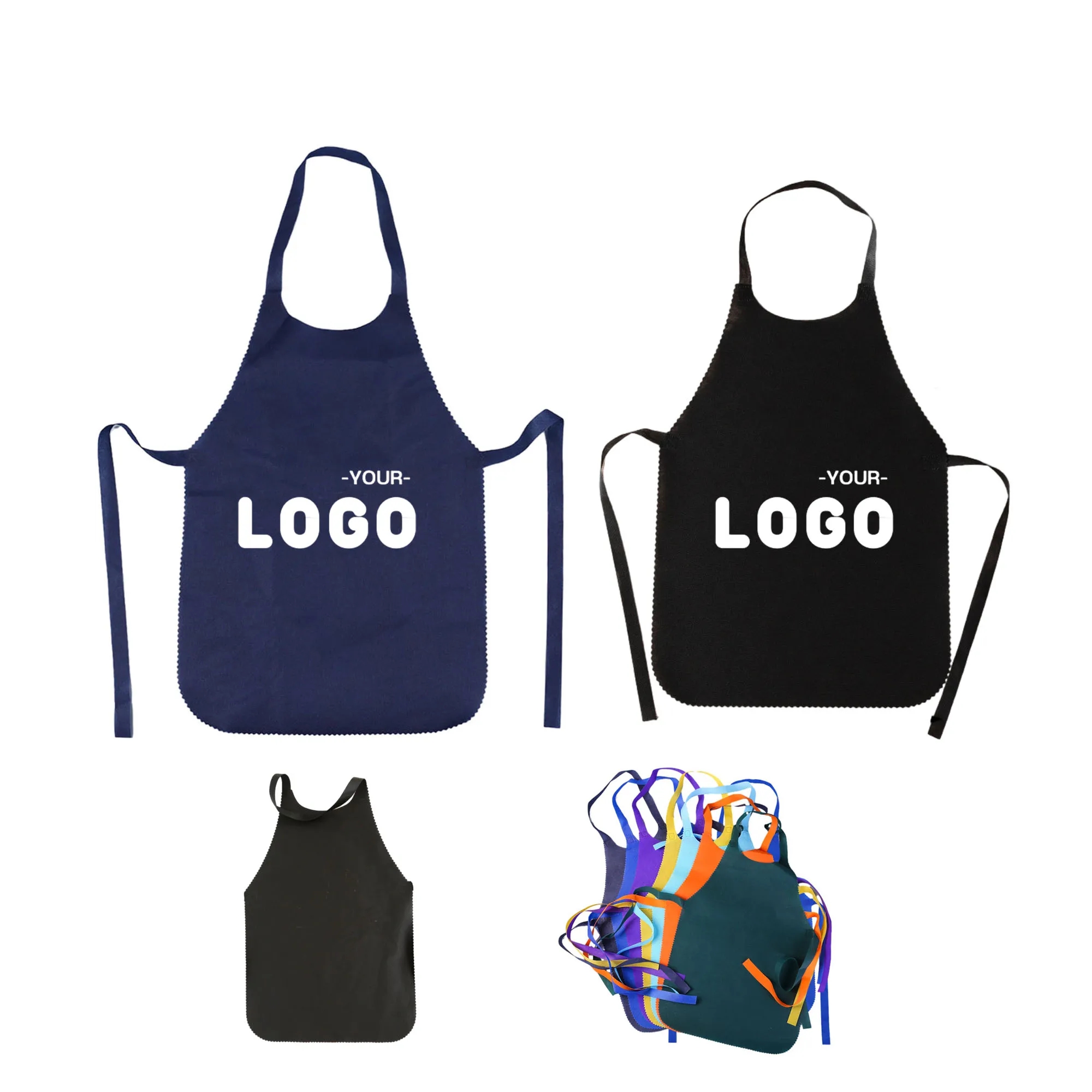 Kids Disposable Non-wovenPainting Apron 1