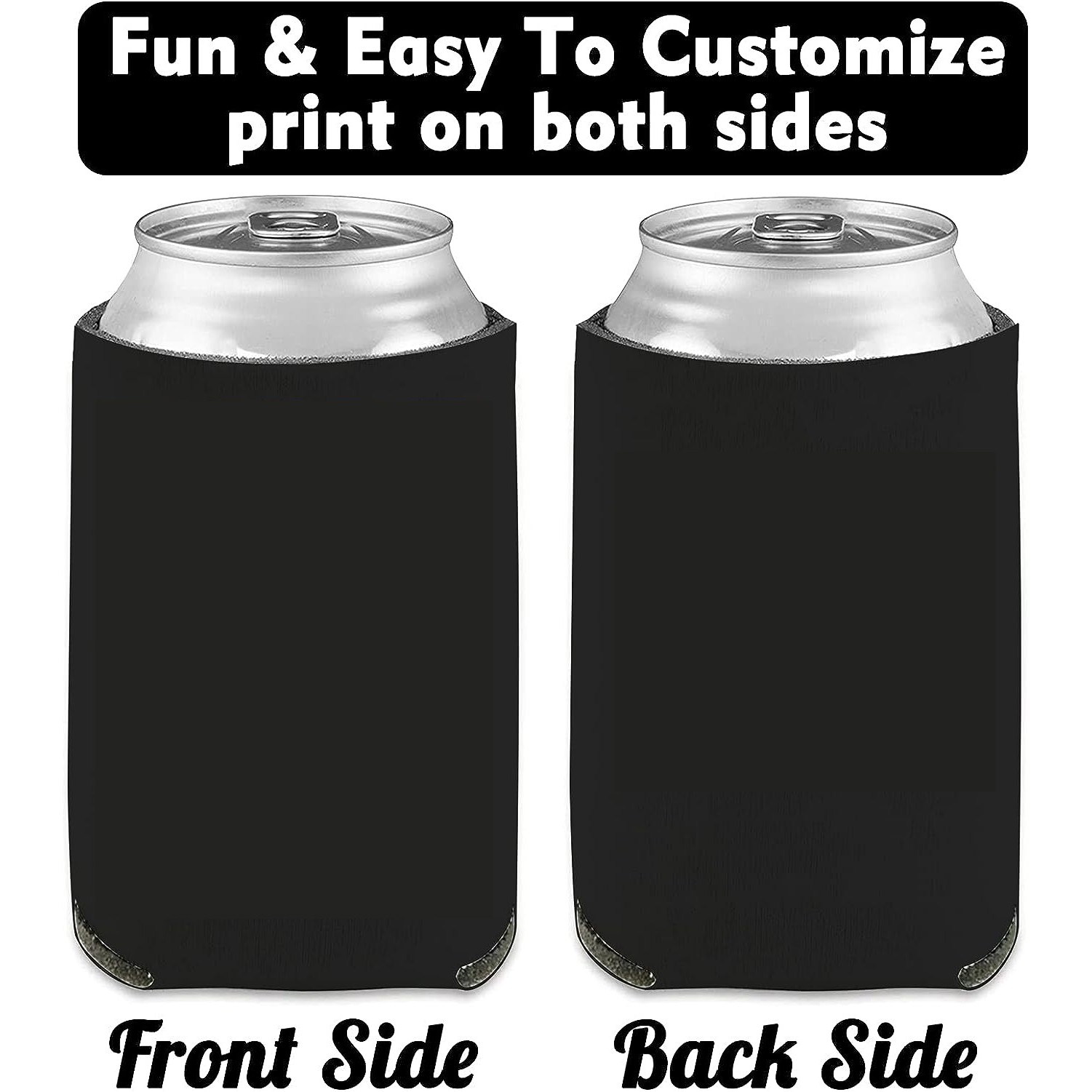 Custom Beer Can Cooler Sleeves Bulk Personalized Insulated Beverage Bottle Holder/ Custom Logo 12 oz 2