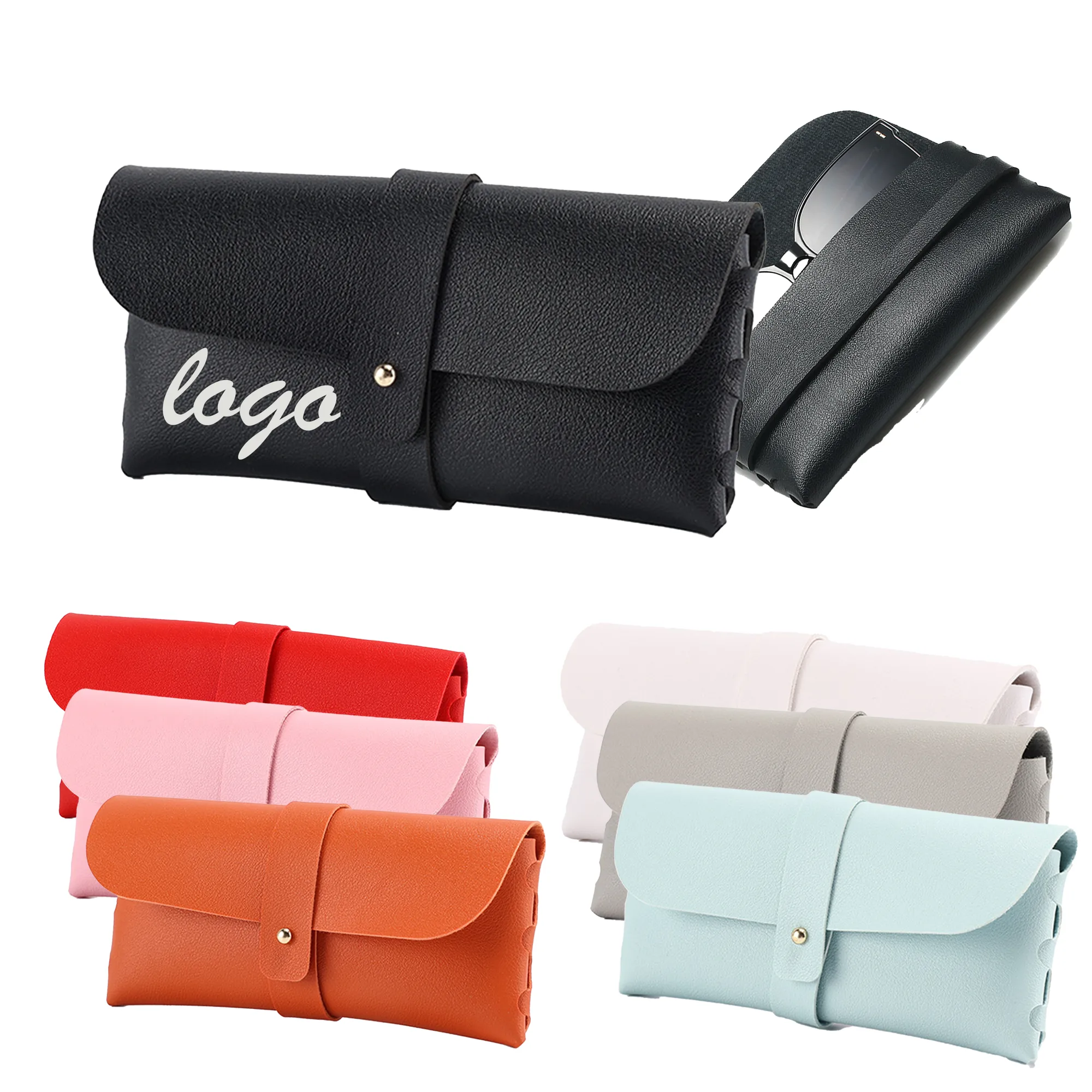 PVC Soft Leather Waterproof Glasses Case Bag Organizer Box 2