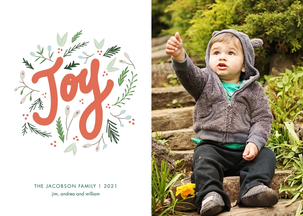 Joy Flat Photo Holiday Card 2