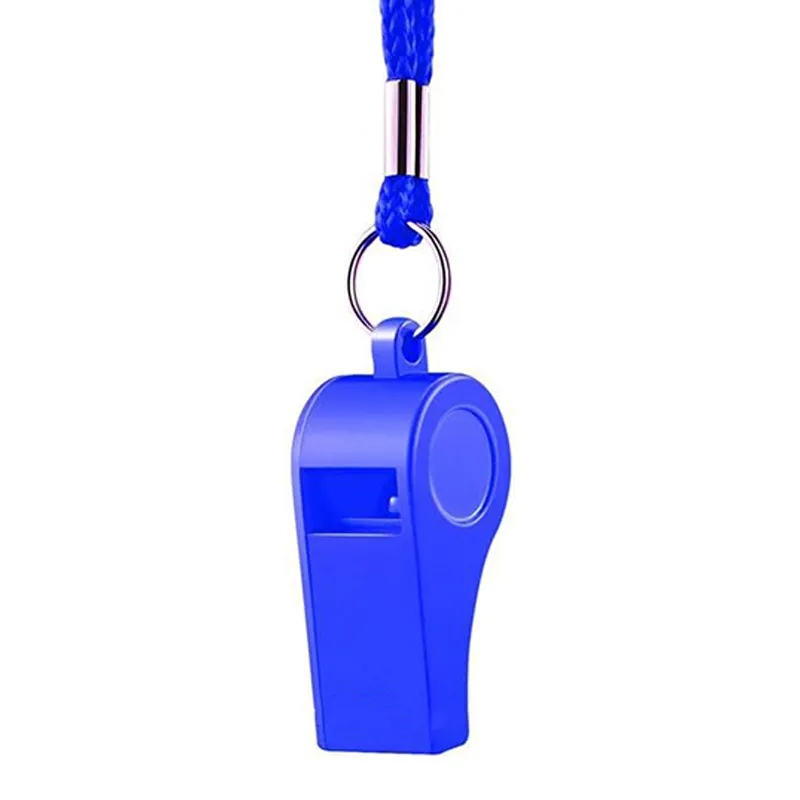 Colorful Plastic Whistles With Lanyards 7