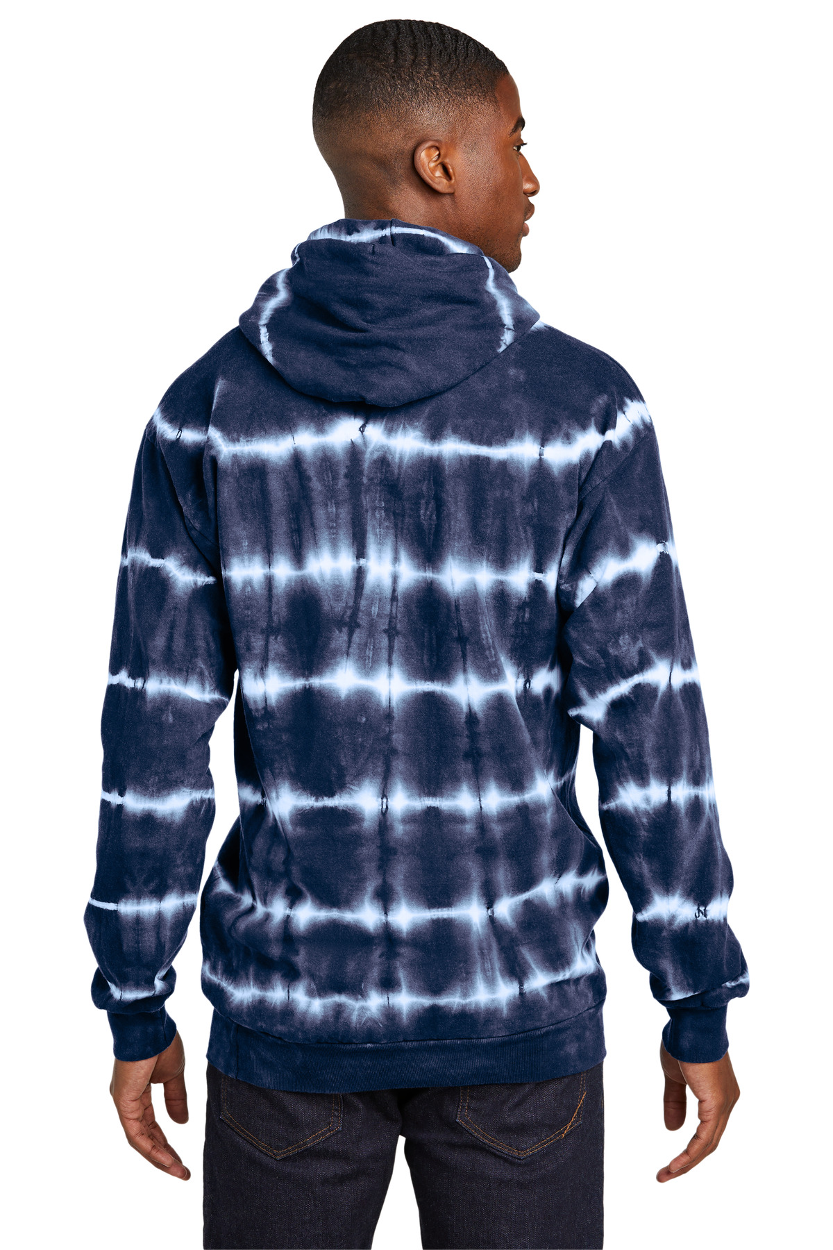 Port & Co Allover Stripe Tie-Dye Fleece PC143 4
