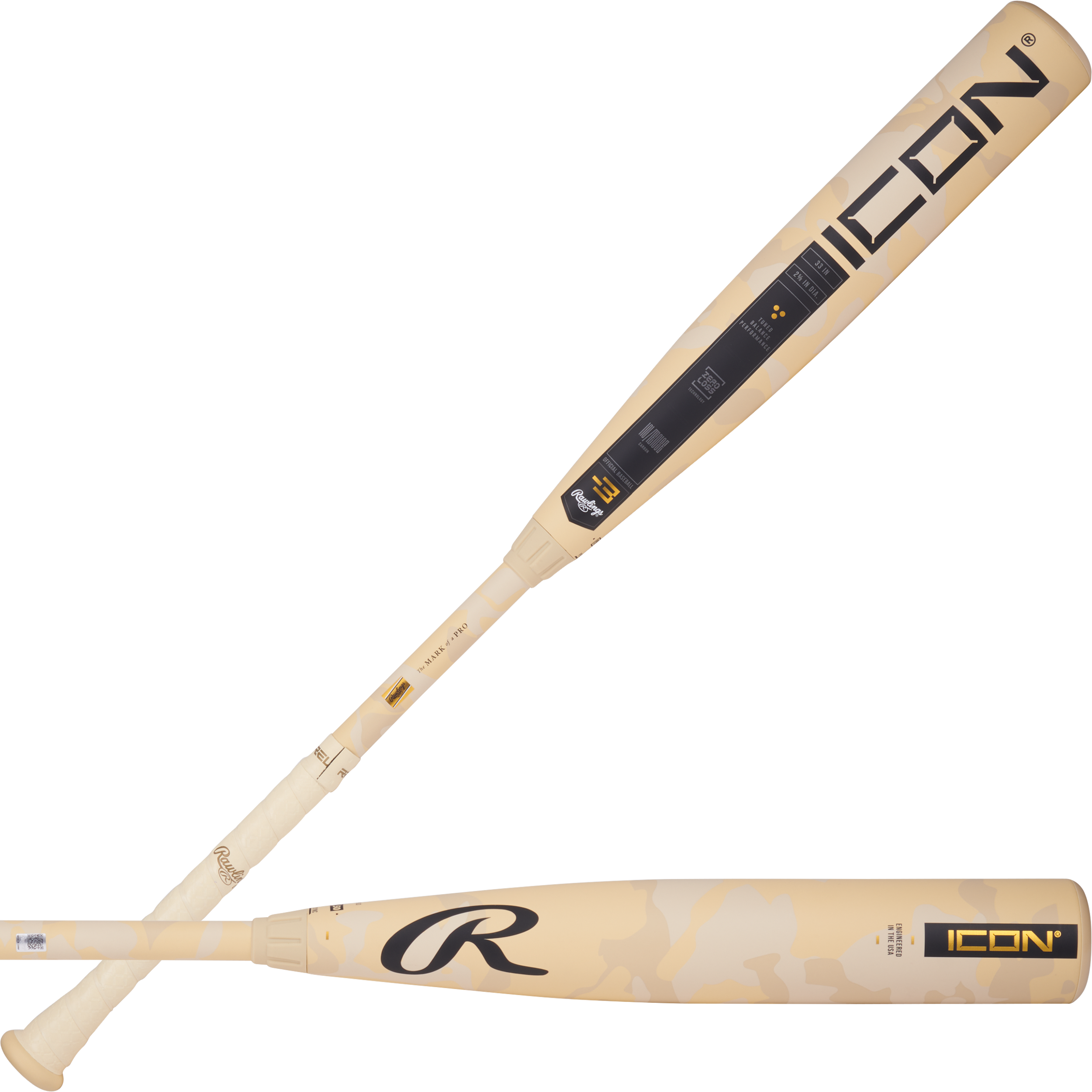 Rawlings Icon BBCOR Bat, -3 1