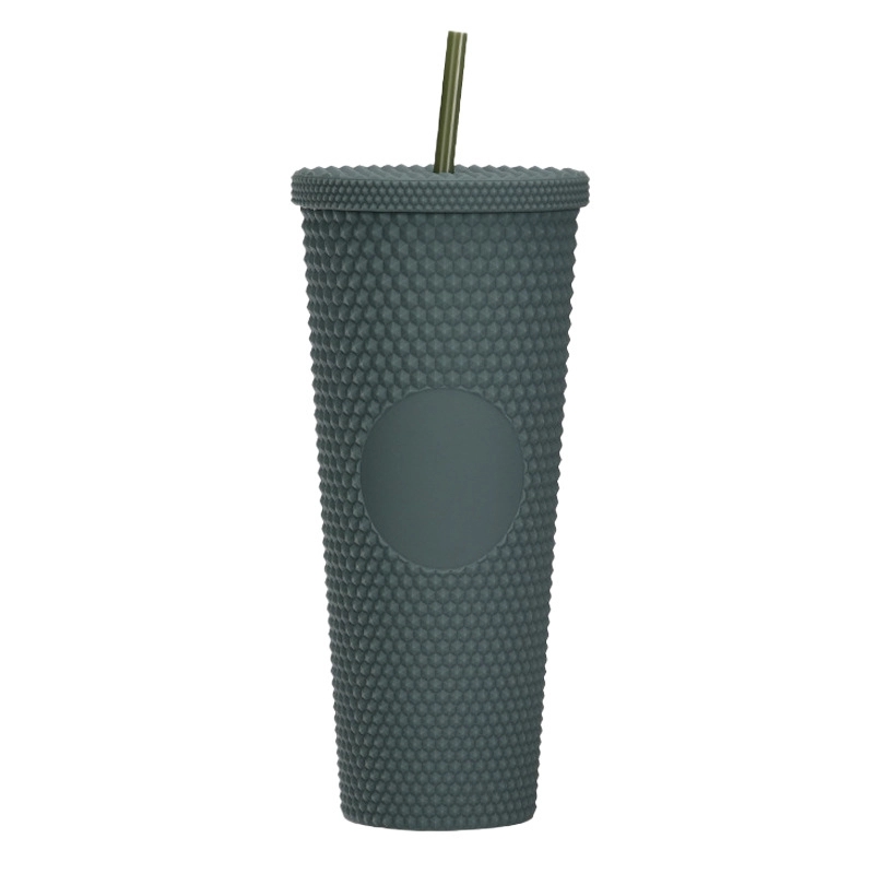 Custom 24 oz Matte Plastic Studded Tumbler Cup 8