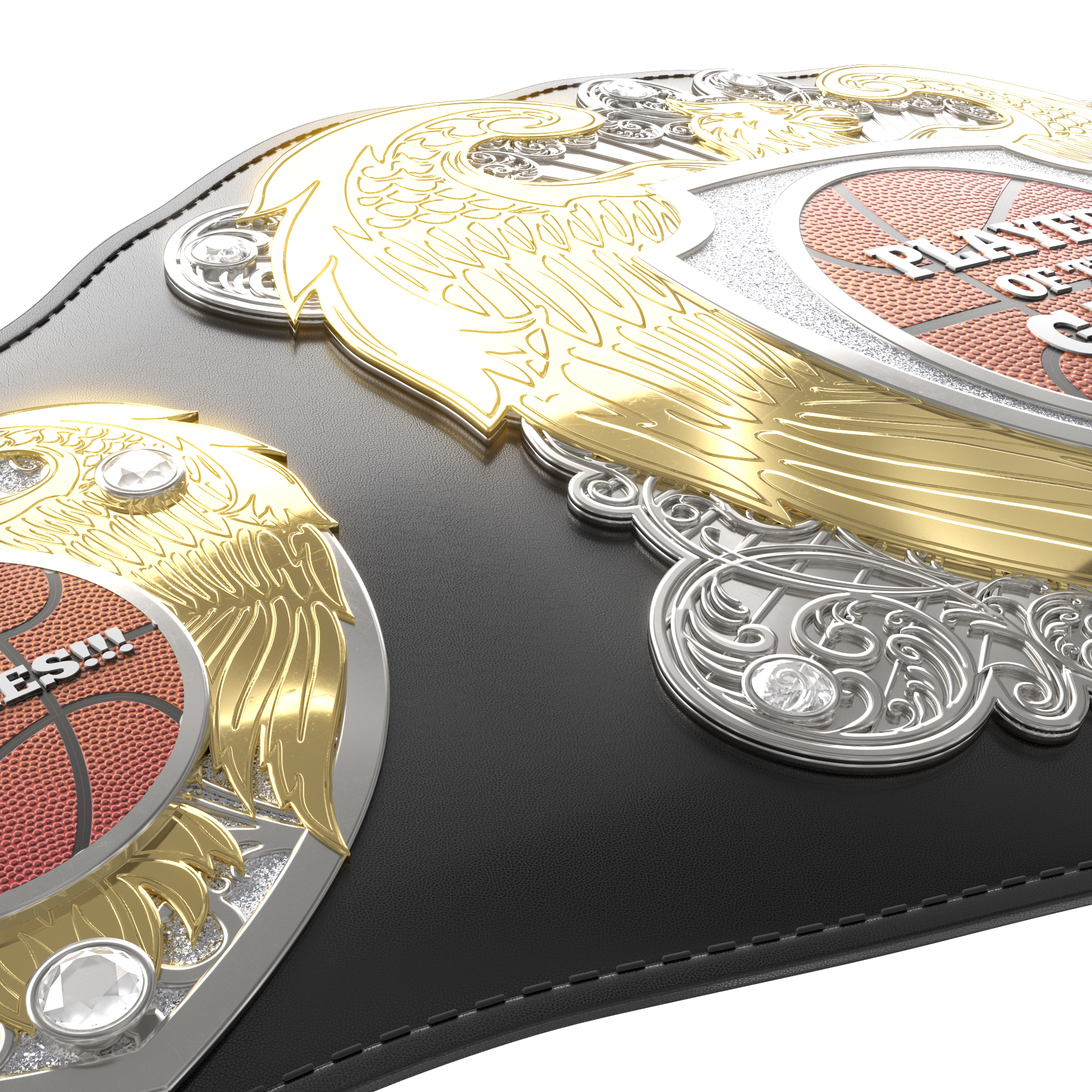 Express Vibraprint® Legion Award Belt w/ Black Leather 4