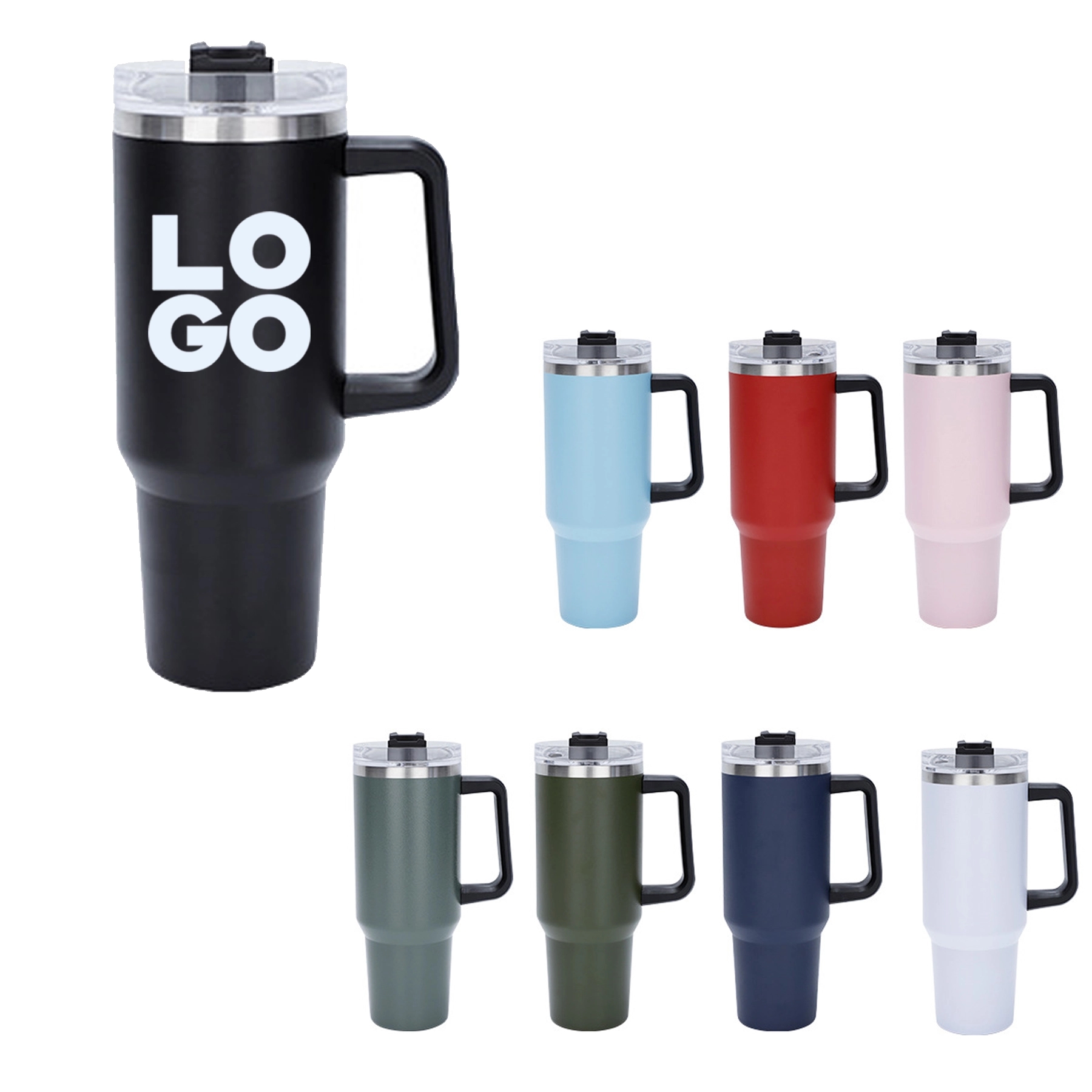 40 oz Insulated Tumbler With Straw 2