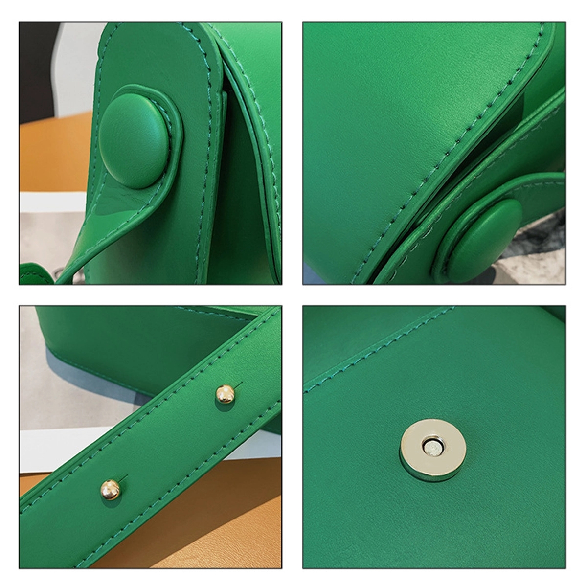 Cute Pu Bag With Wide Shoulder Strap 4