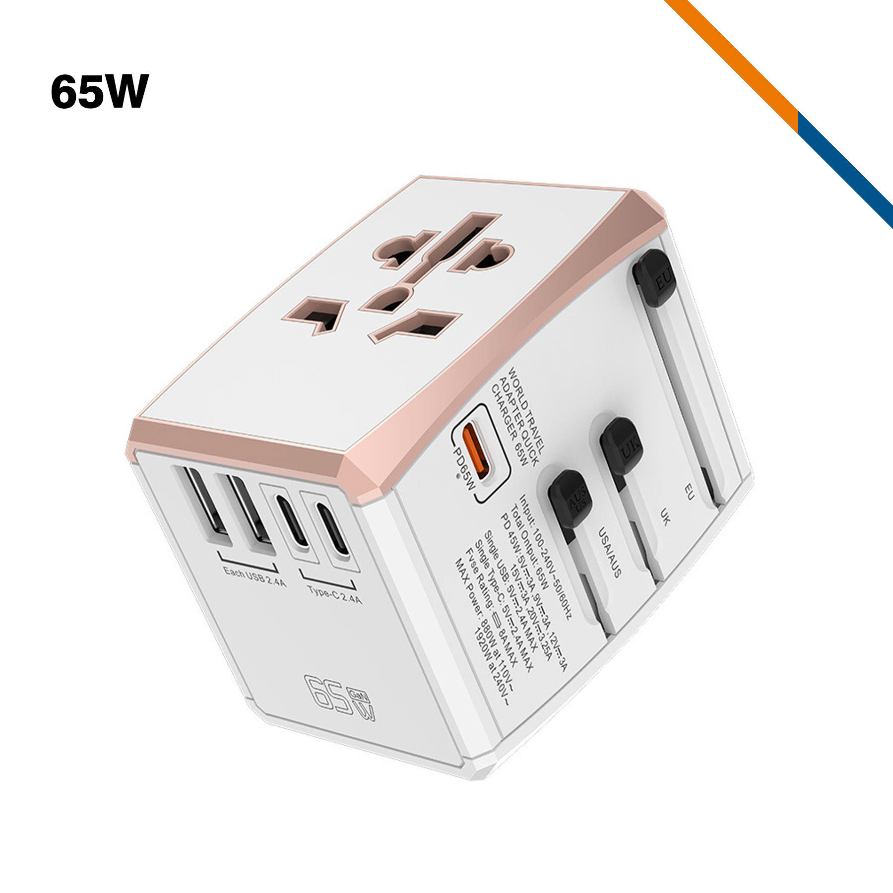 Plugez Fast Charging Universal Adapter 1