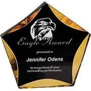 Black/Gold Luminary Star Acrylic Award 1